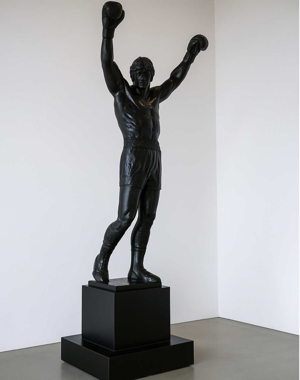 The Rocky statue the city plans to install at the Philadelphia International Airport.