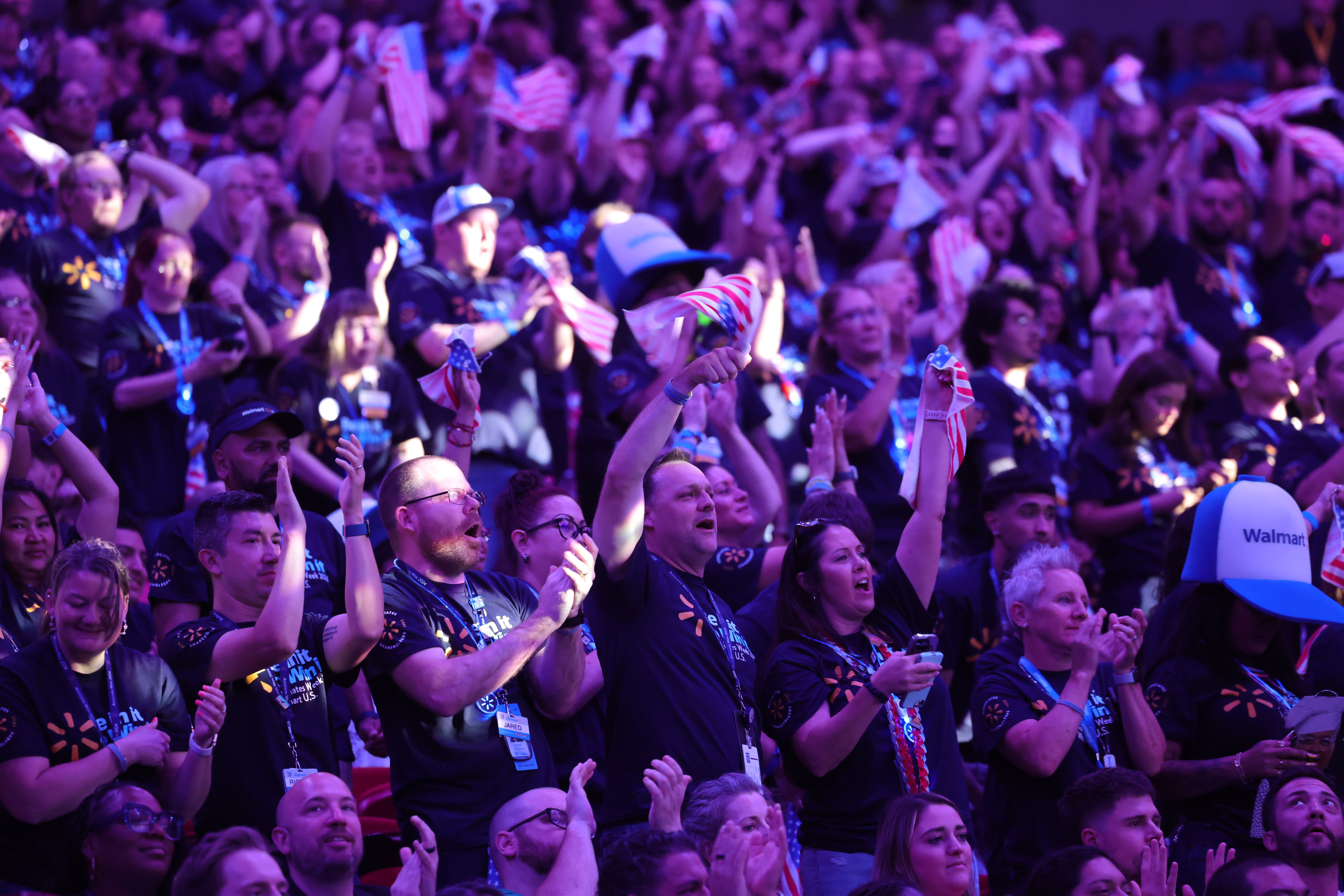 A photo of a crowd of people.