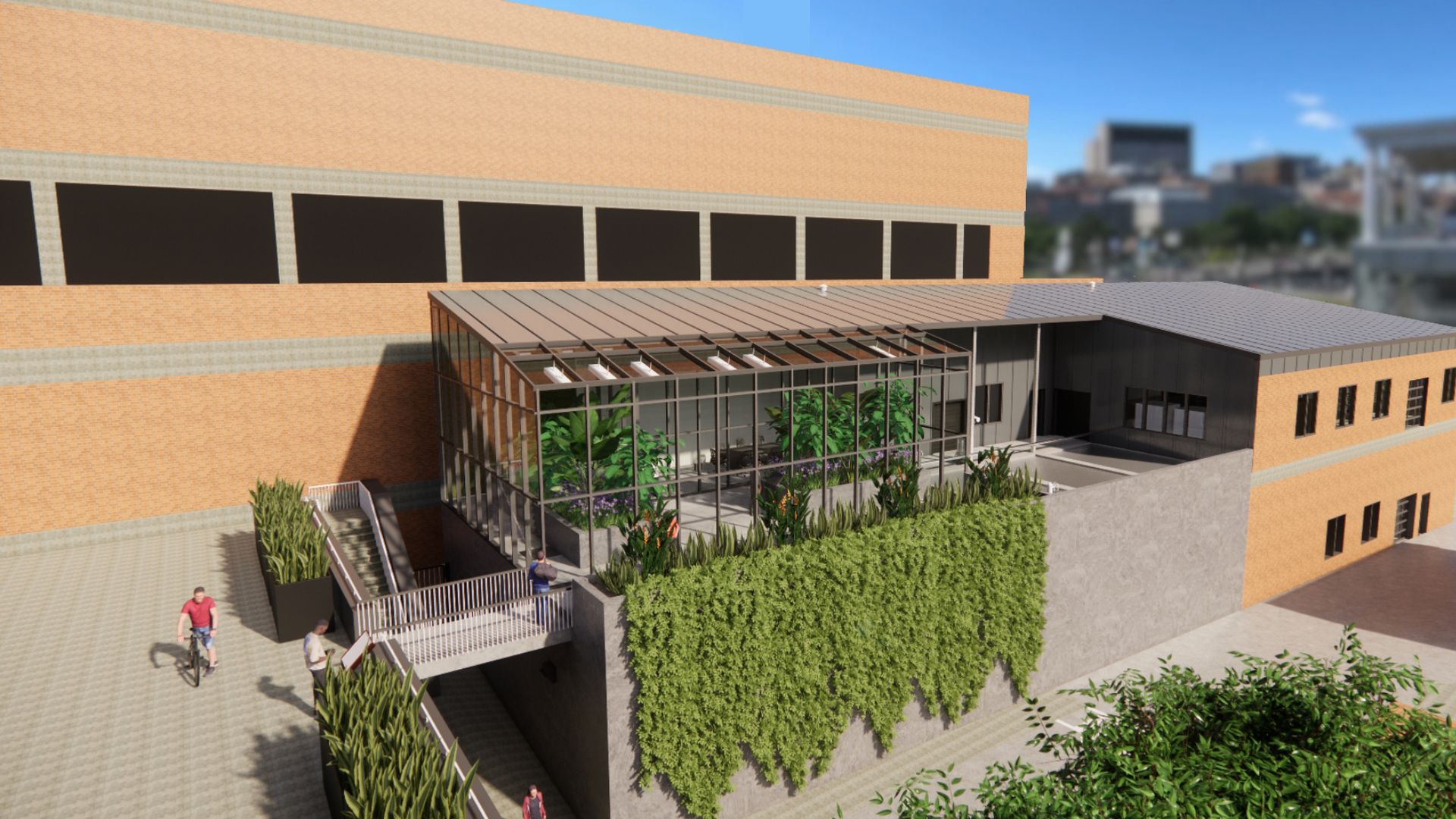 A photo of a rendering.