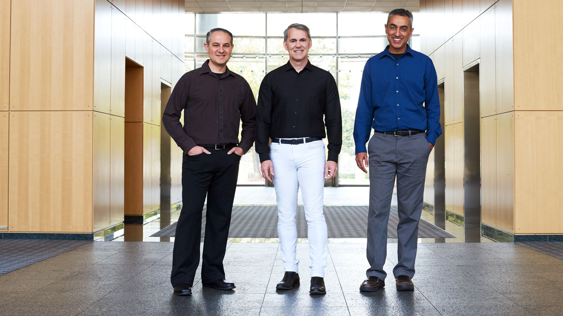 Nuvia co-founders John Bruno, Gerard Williams and Manu Gulati. 