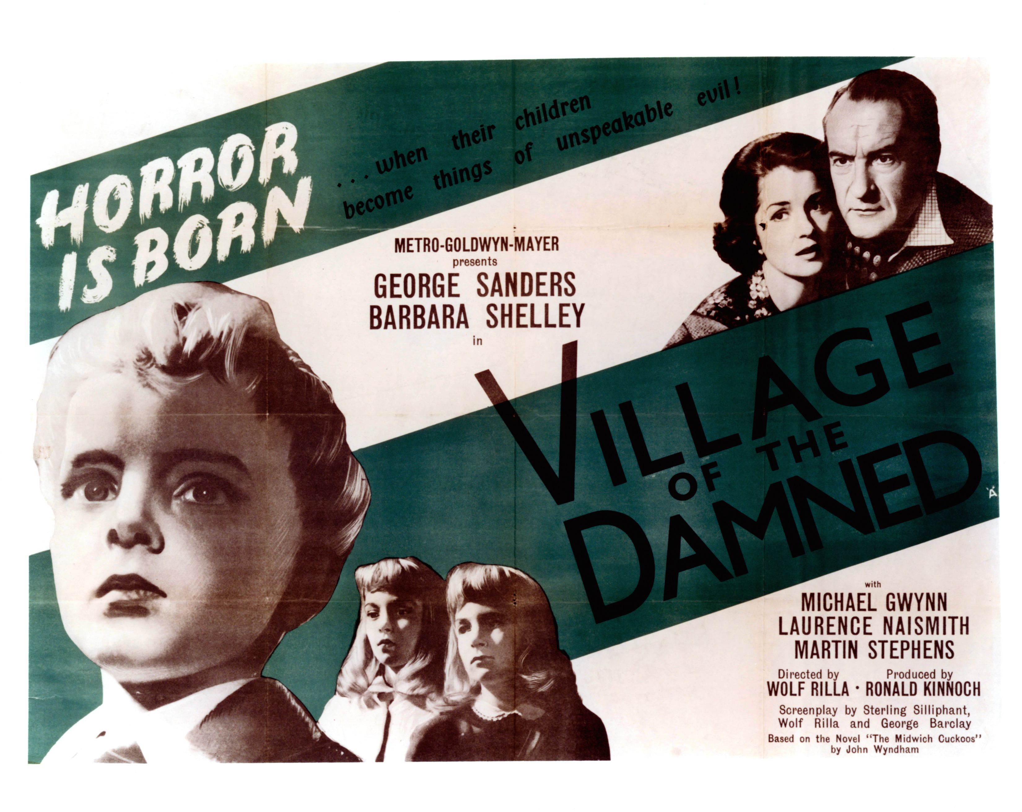 Classic movie poster for Village of the Damned. 