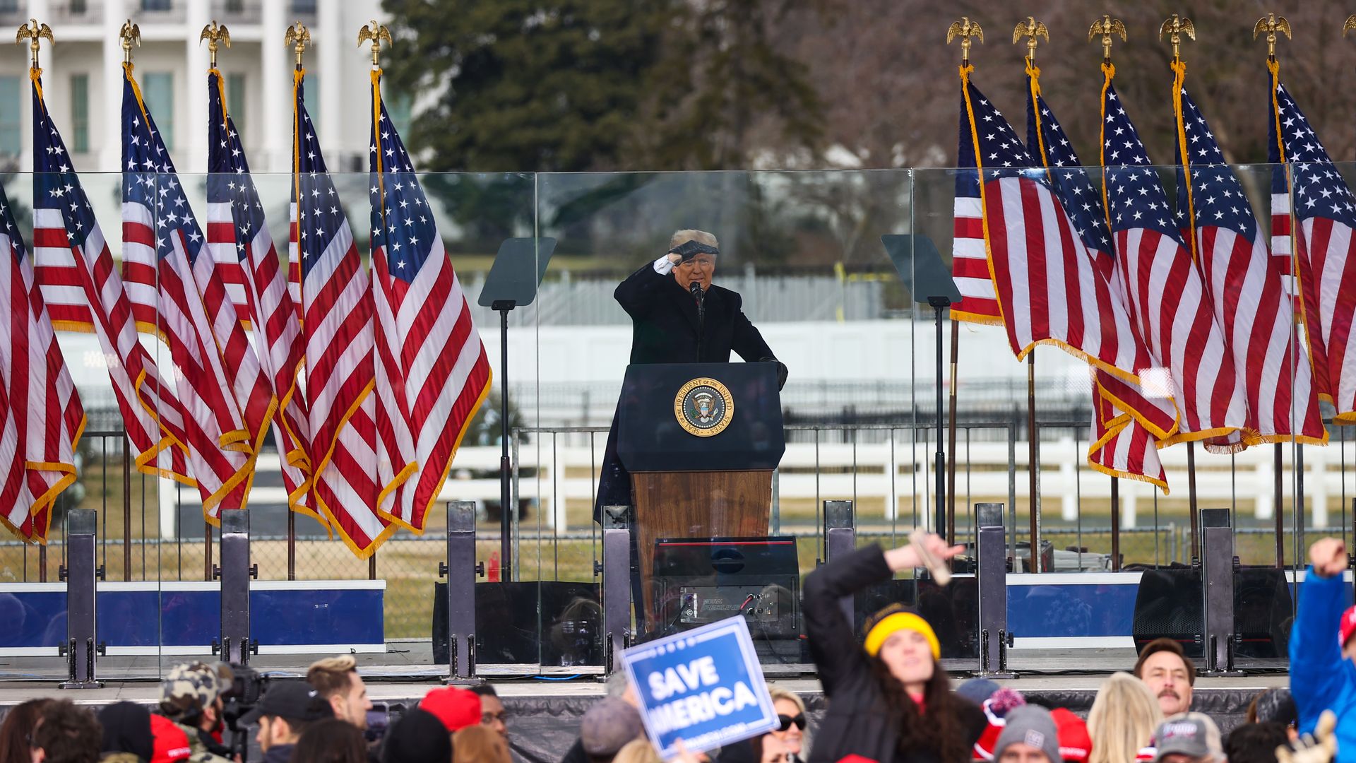 Former President Trump during a rally in Washington, D.C., on Jan. 6.