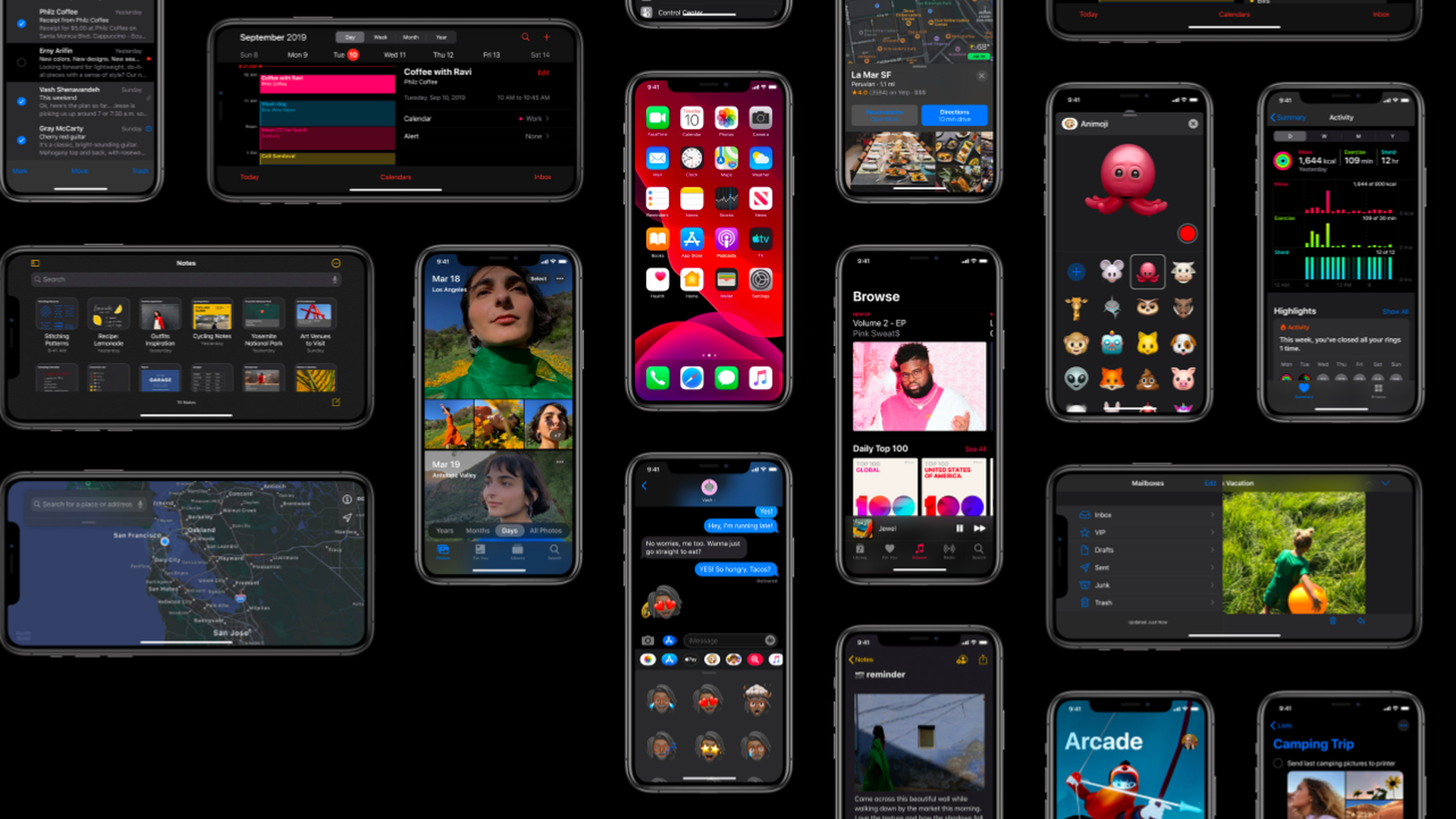 Screenshot of new operating system.