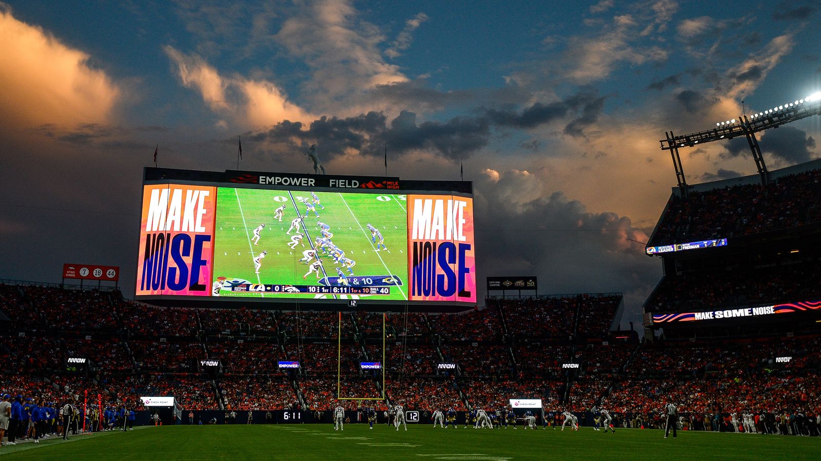 What is the capacity of the Empower Field at Mile High?