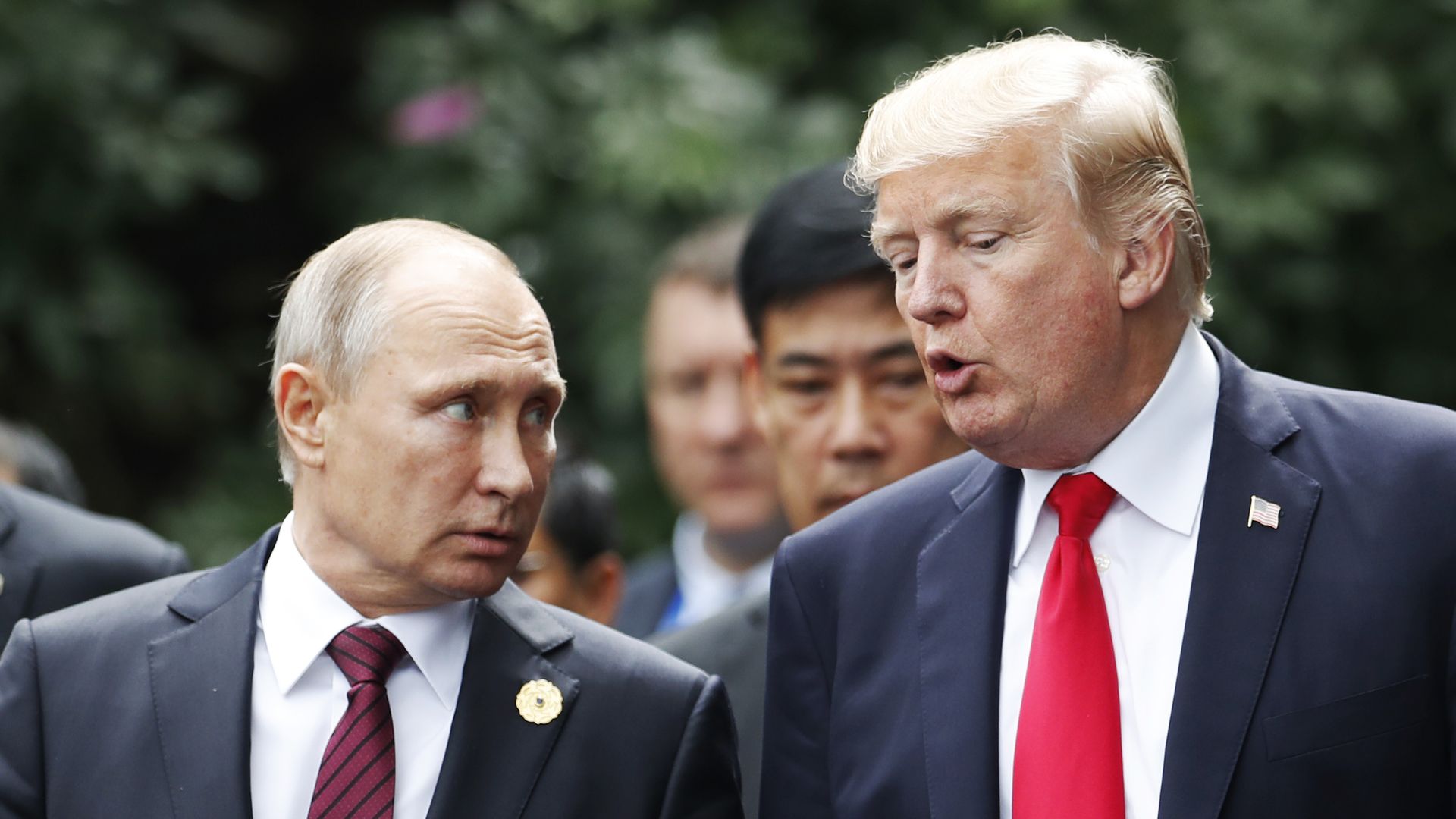 Vladimir Putin and Trump