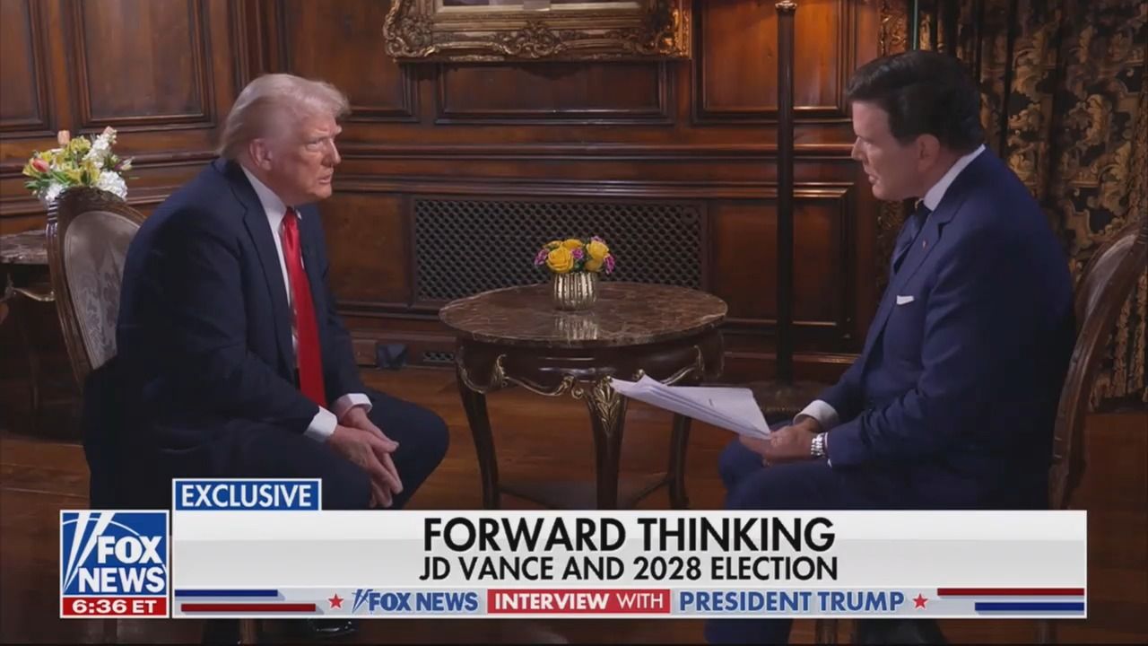 Fox News' Bret Baier interviews President Trump