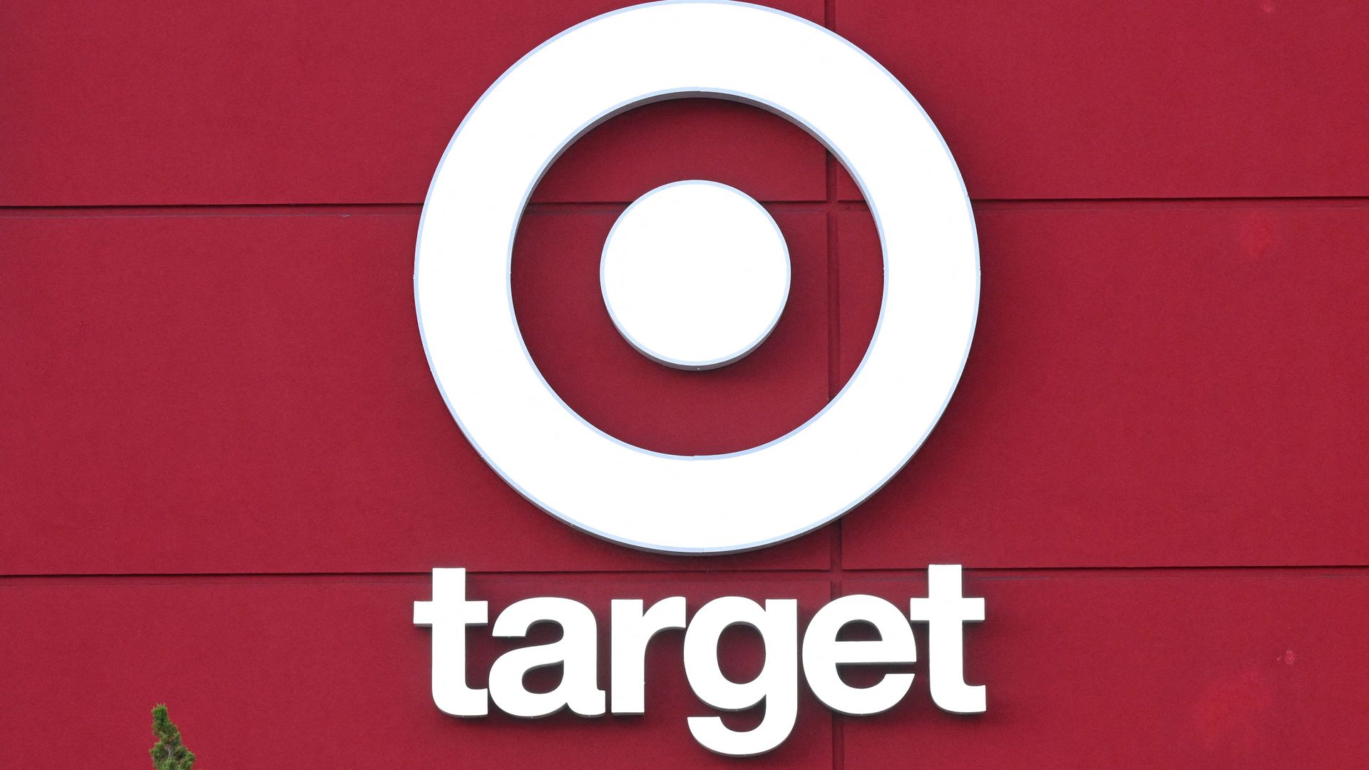 Target bullseye logo and sign reading Target on store