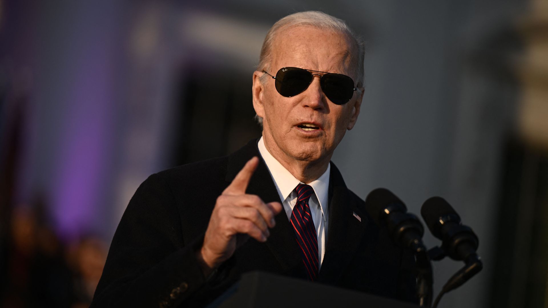 President Biden speaking at the White House on Dec. 14.