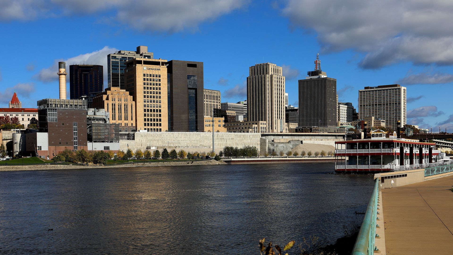 The downtown St. Paul skyline