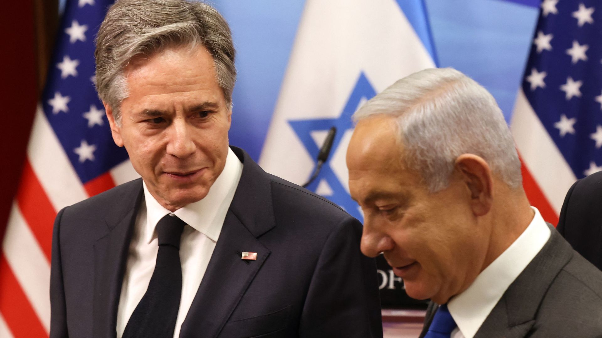 U.S. Secretary of State Tony Blinken and Israeli Prime Minister Benjamin Netanyahu in Jerusalem on Jan. 30.
