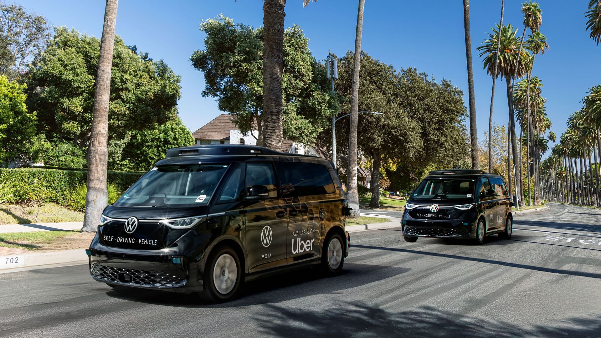 Volkswagen ID. Buzz robotaxis will be available on Uber, starting in Los Angeles. Photo courtesy of VW