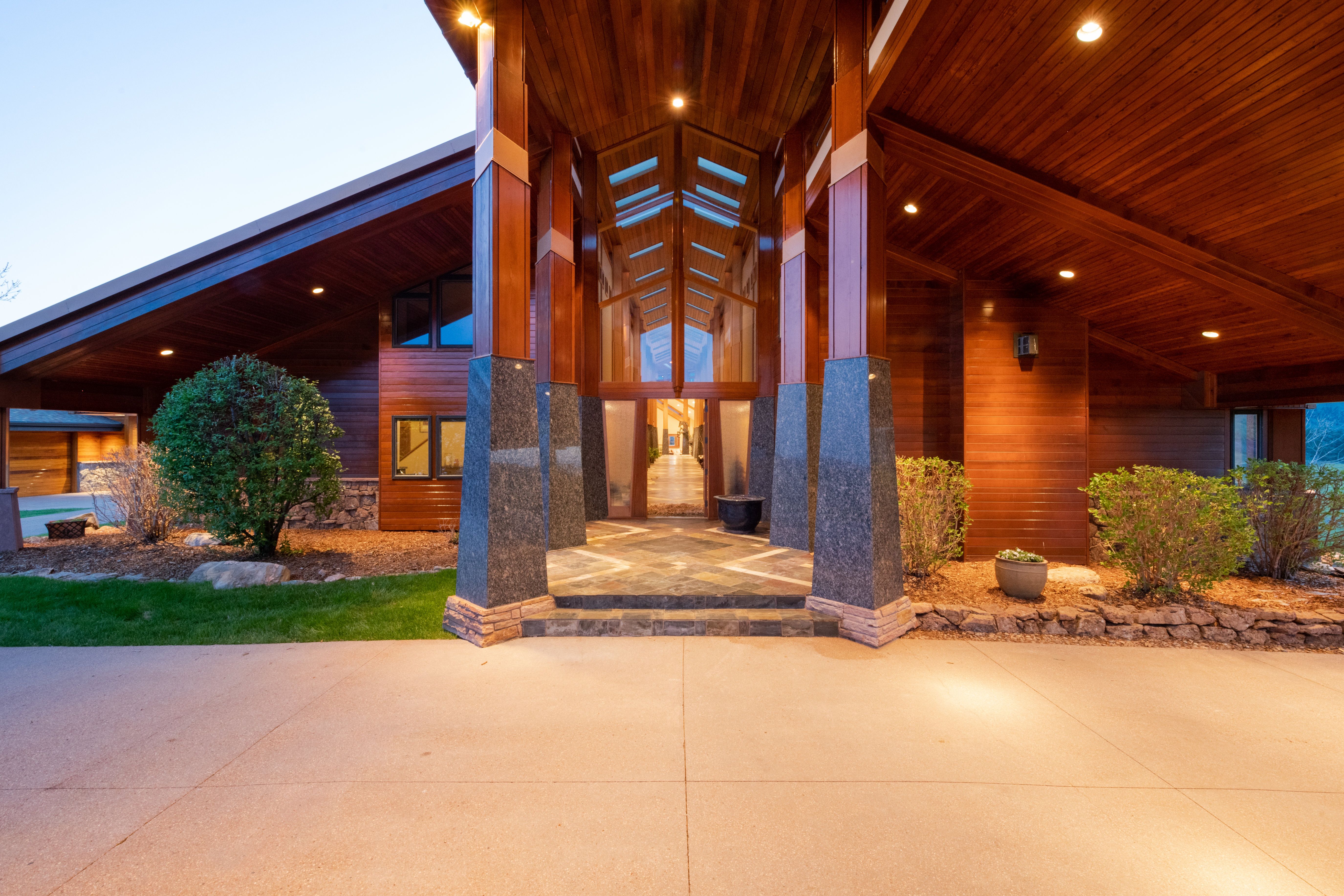 Colorado Mountain house on 35 acres asks $7M front entrance