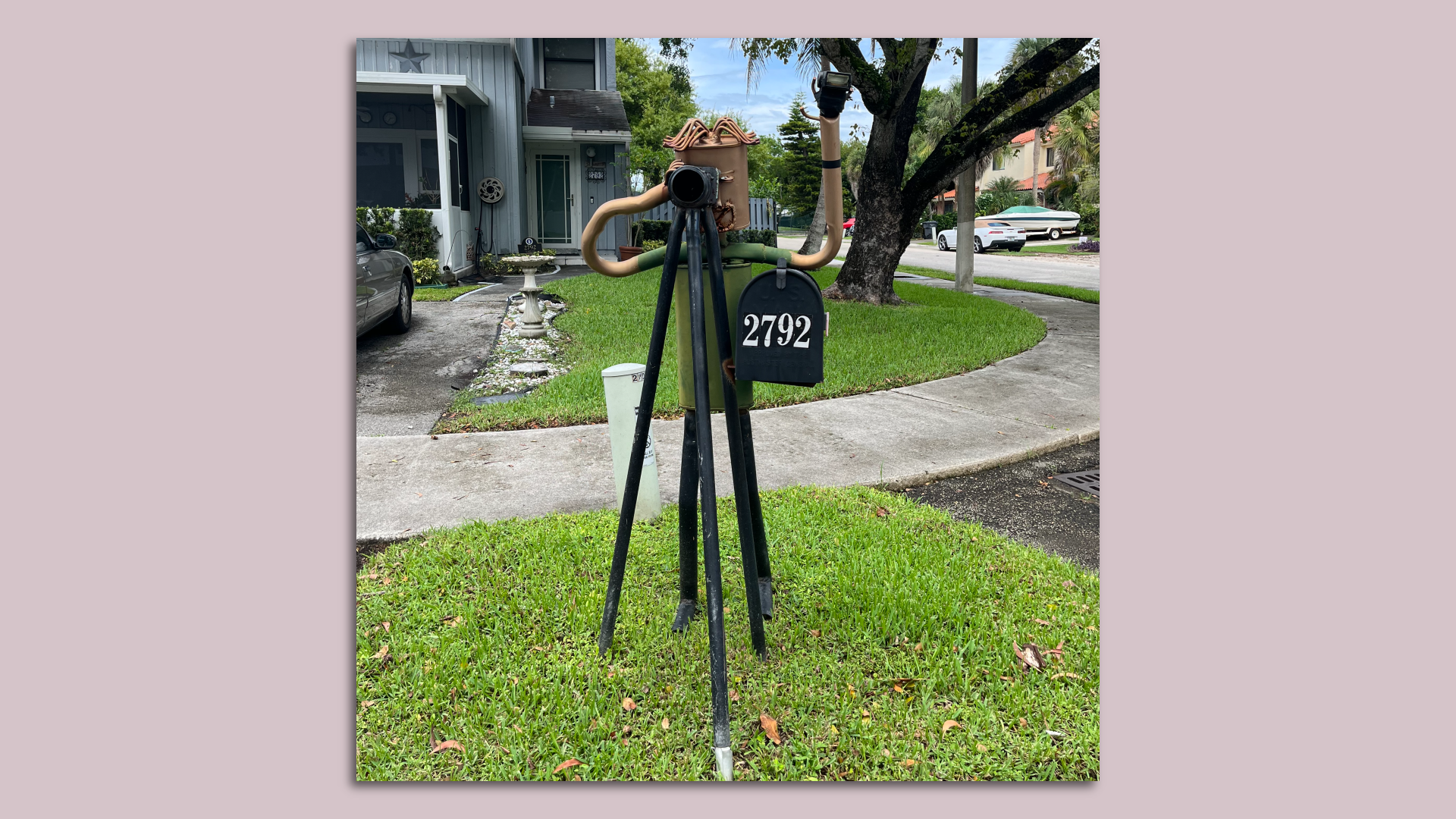 Concrete Mailboxes, Miami, FL. USA