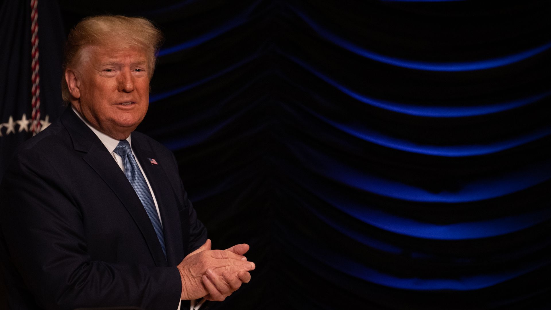 President Trump at an event on advancing kidney health.