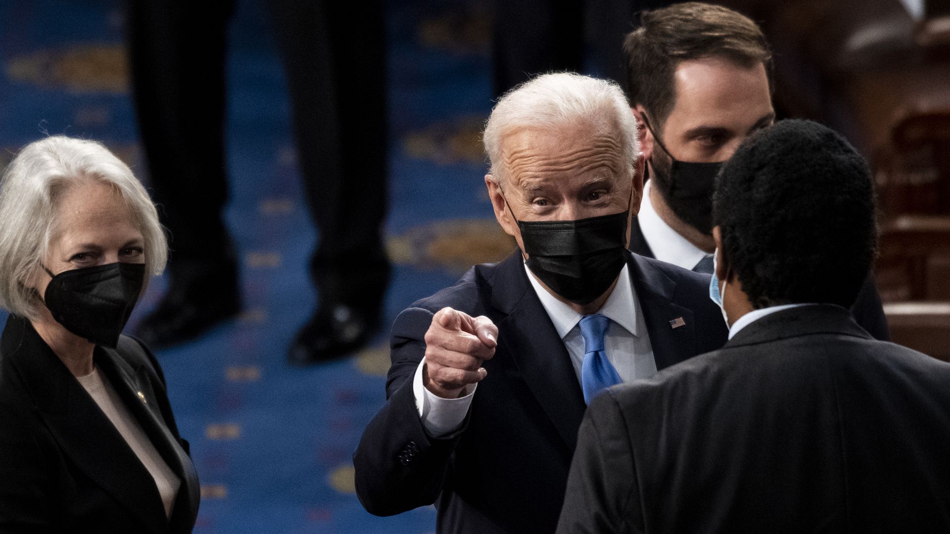 Biden pointing