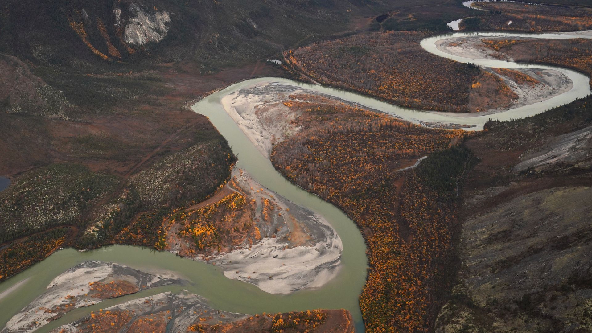 A river in the Arctic National Park and Preserve in Alaska