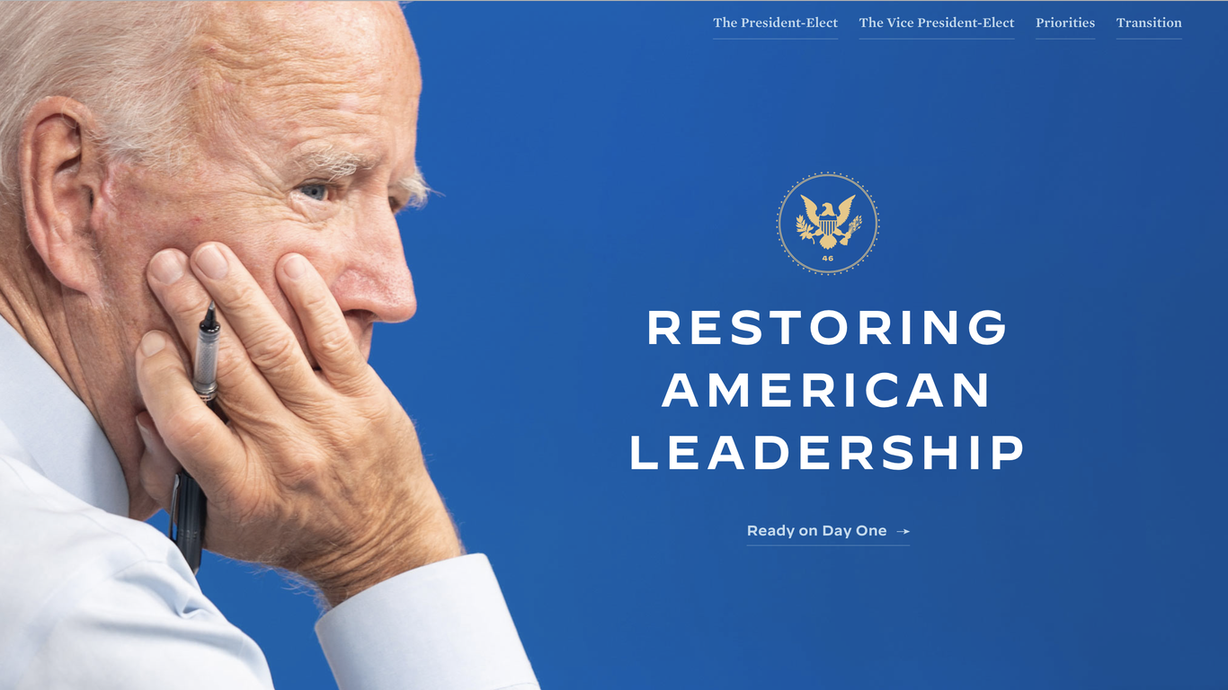 New Biden-Harris Transition Website Lists Plans For 4 Key Issues