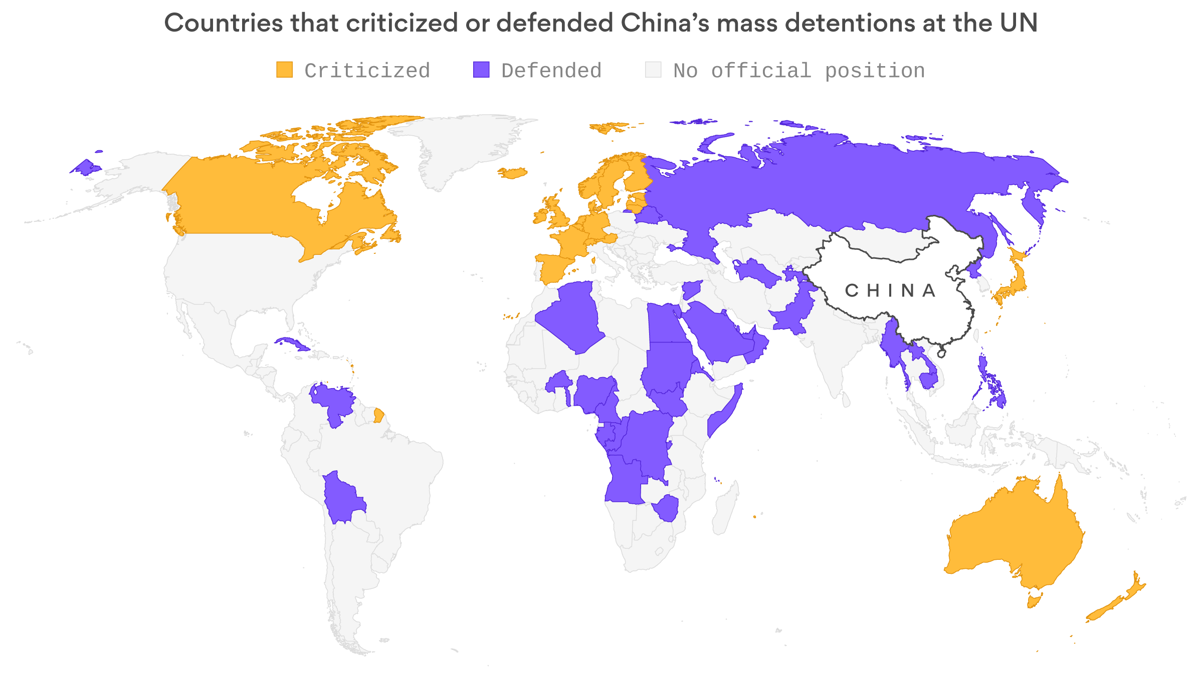 Brutal Dictatorships Defend China S Mass Detentions Of Uighur