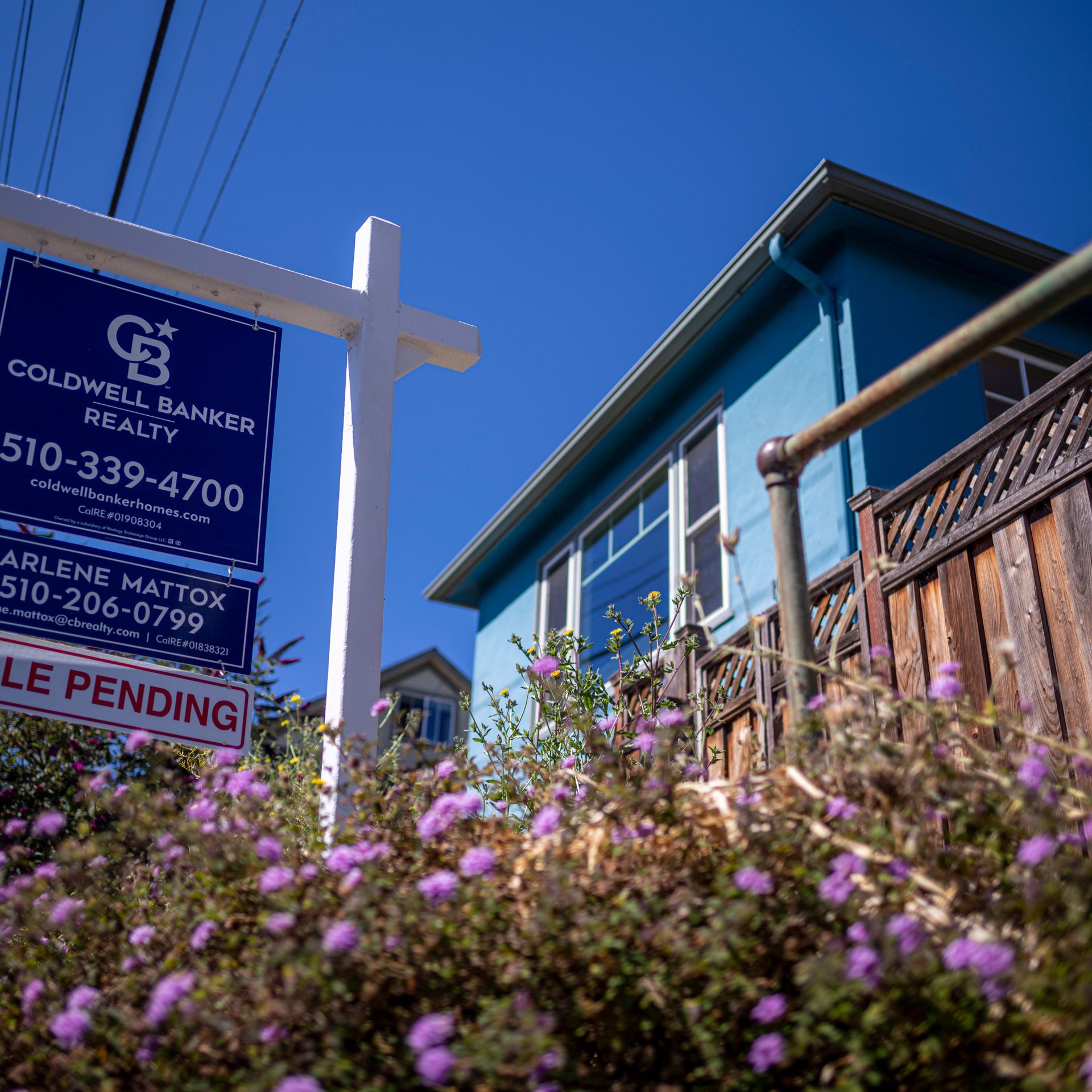 A "For Sale" sign outside a house in Crockett, California, on May 31, 2022.