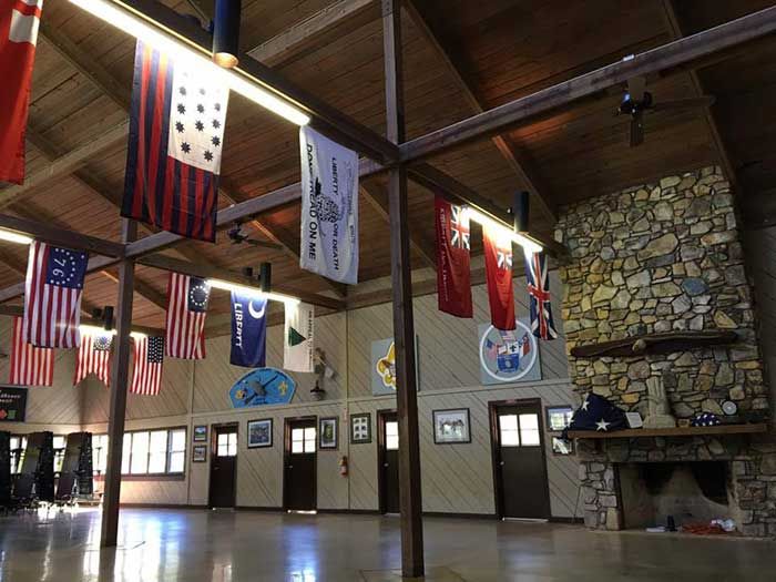 The old Camp Grimes dining hall. Photo by the Mecklenburg County Council via Facebook.
