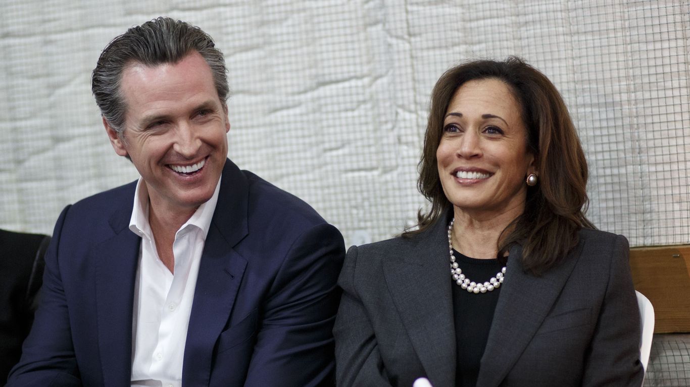 California Gov. Gavin Newsom endorses "fearless" Kamala Harris ...