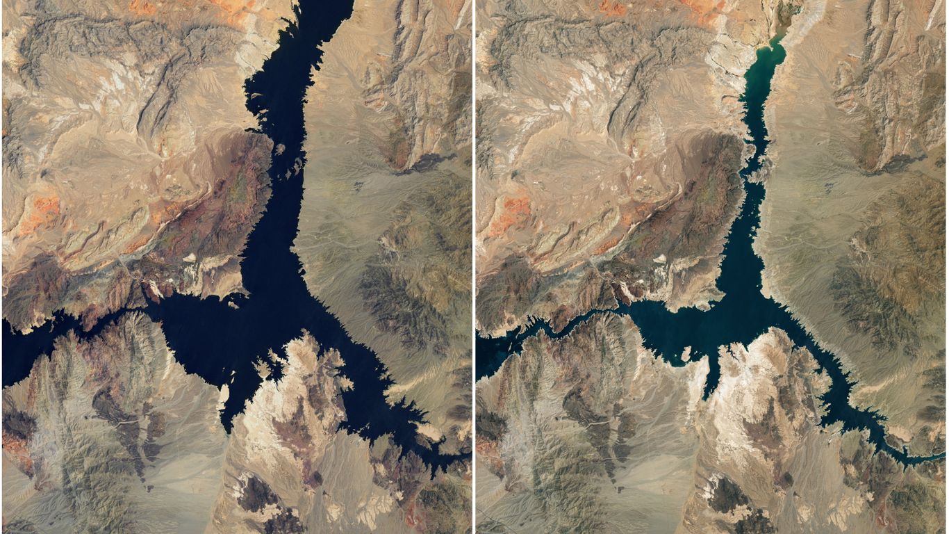 Lake Mead's water levels sink to lowest since 1937