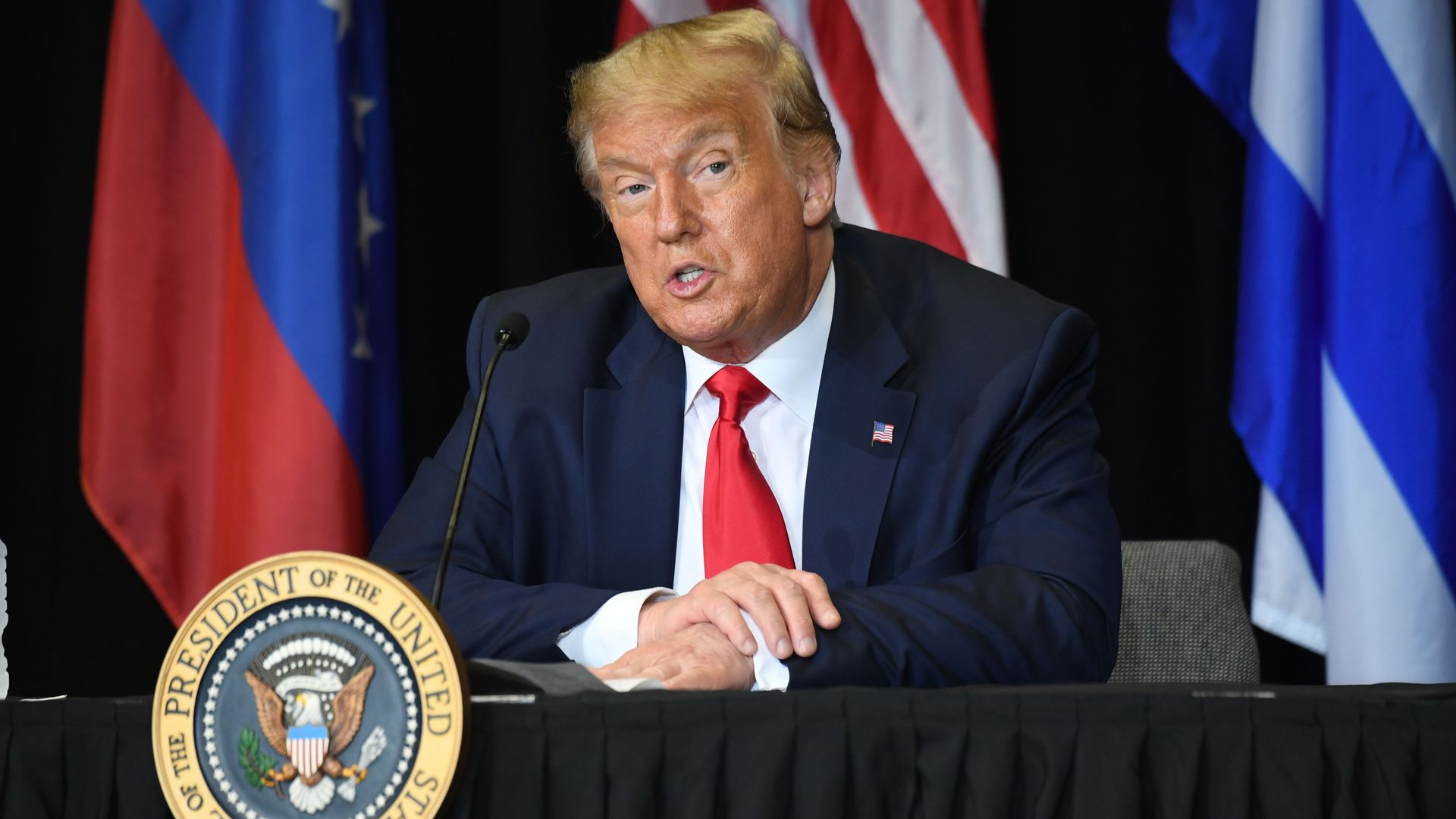 President Trump on July 10 in Doral, Florida.