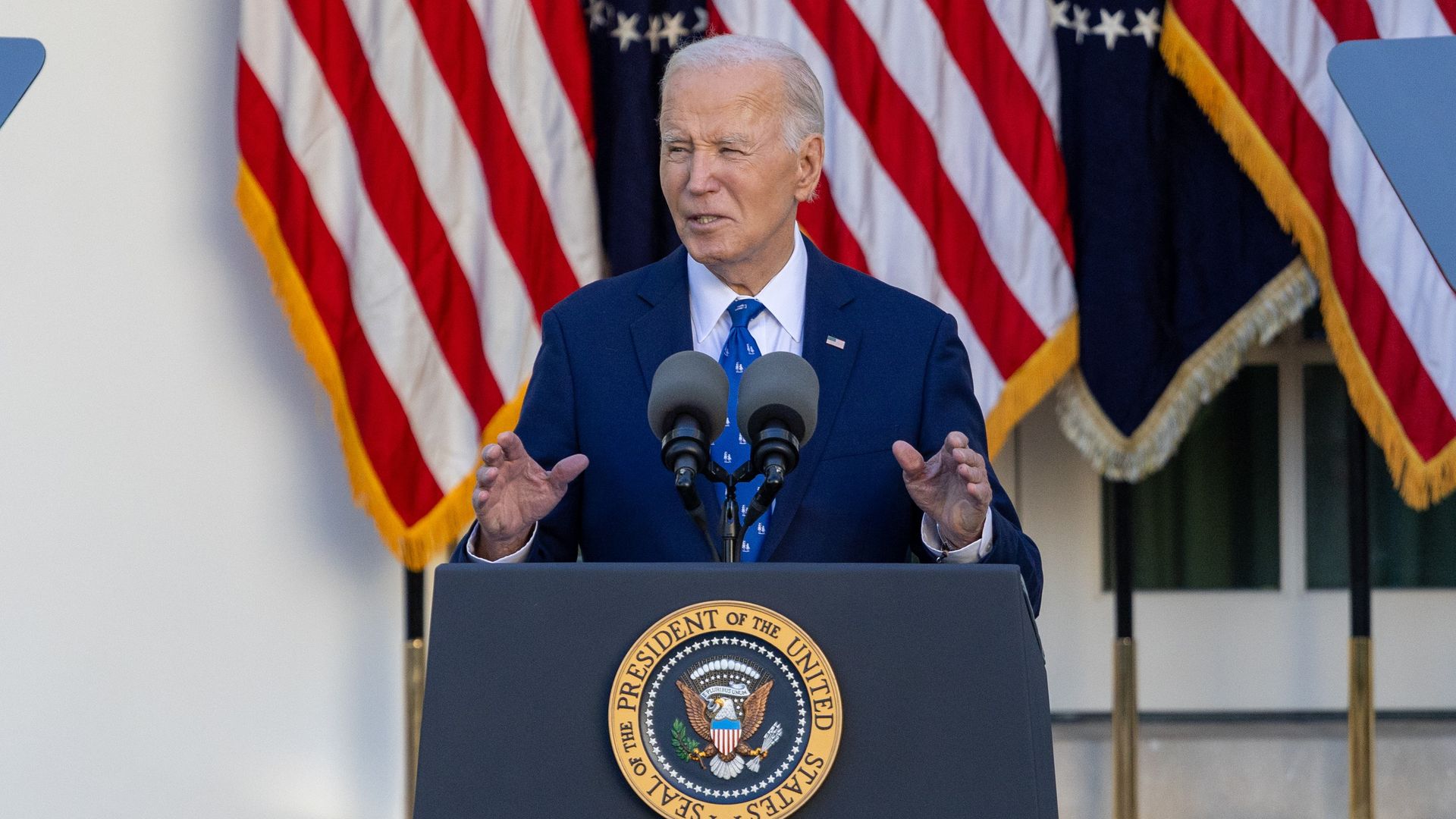 Joe Biden speaks to the press at the White House on Nov. 26,