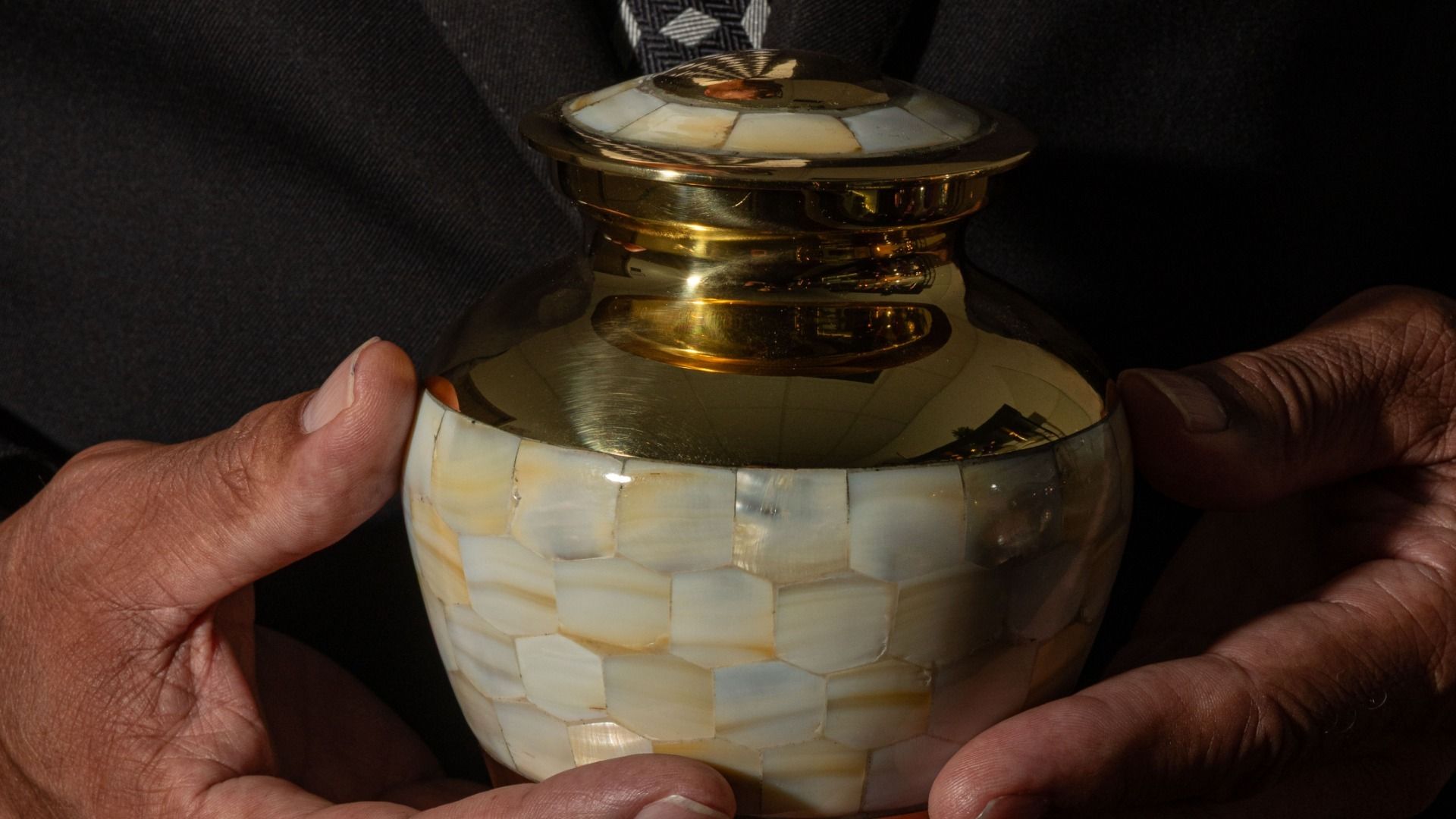 Cremation urn. 