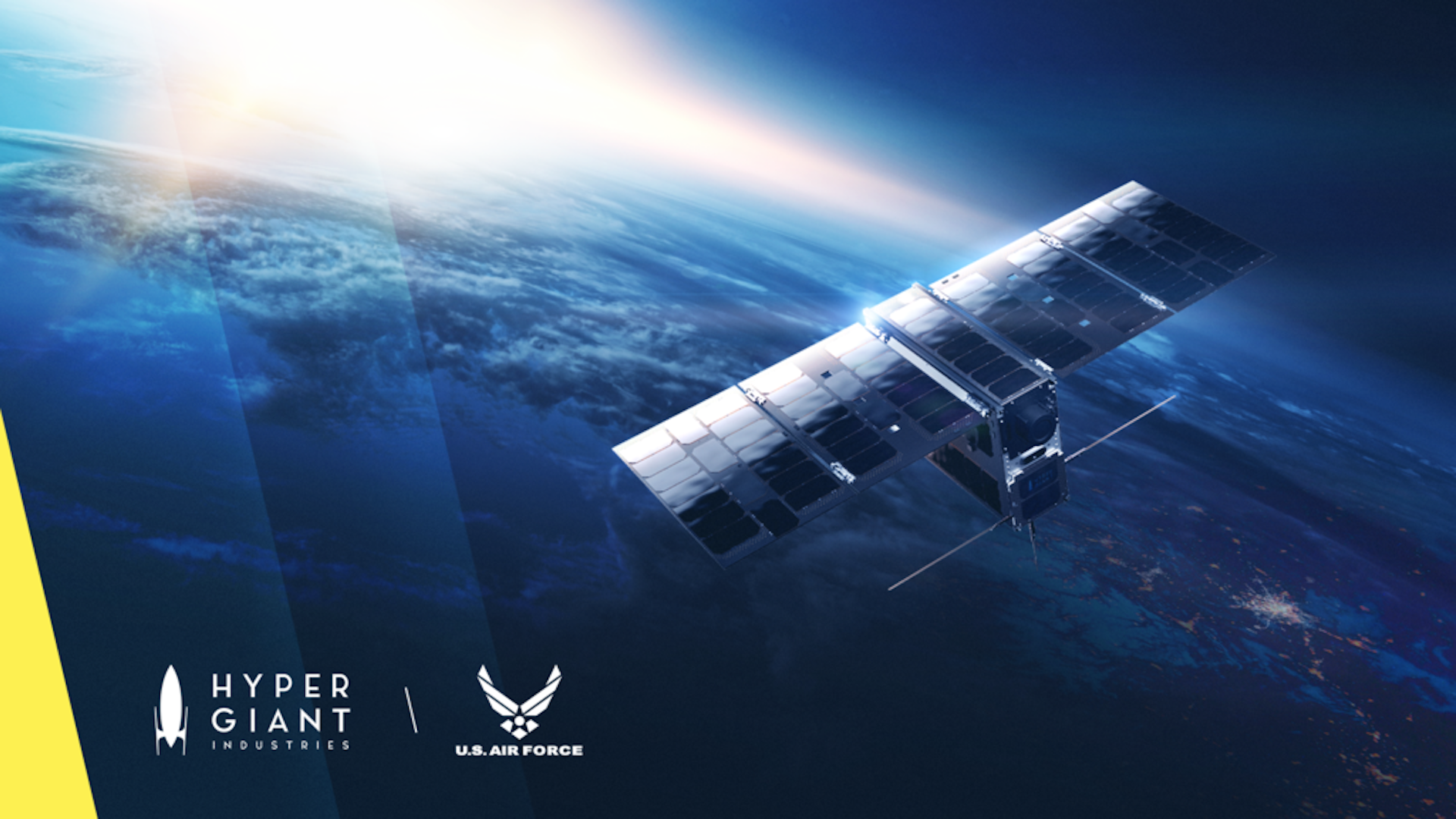 Artist's illustration of a Chameleon satellite. Image: Hypergiant Industries