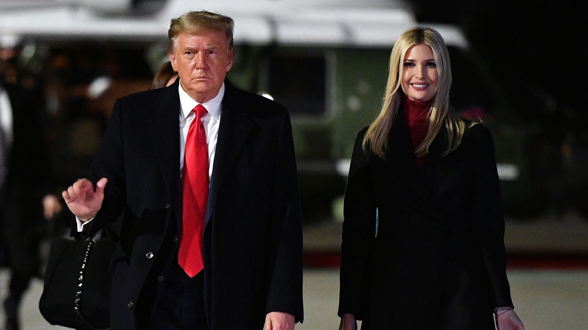 Ivanka Trump with former President Trump in Marietta, Georgia, in January 2021.