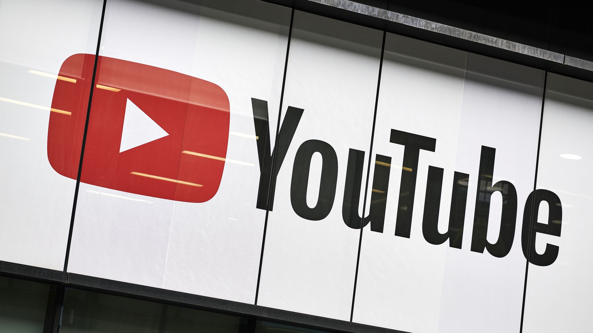 A picture of the YouTube logo.