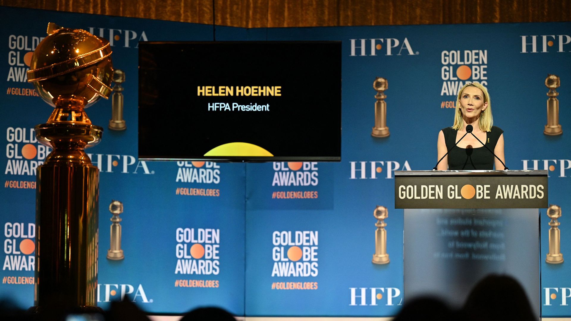 Helen Hoehne, president of the Hollywood Foreign Press Association (HFPA)