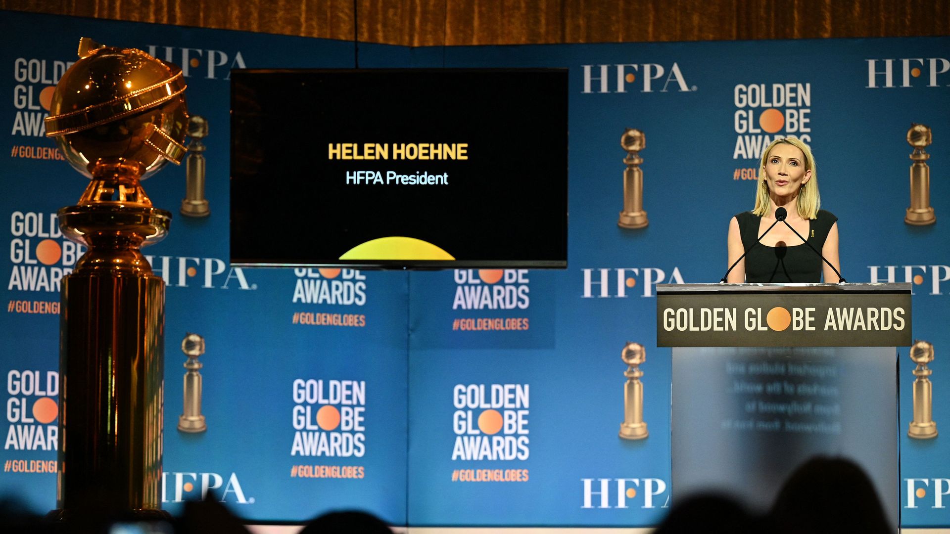Helen Hoehne, president of the Hollywood Foreign Press Association (HFPA)