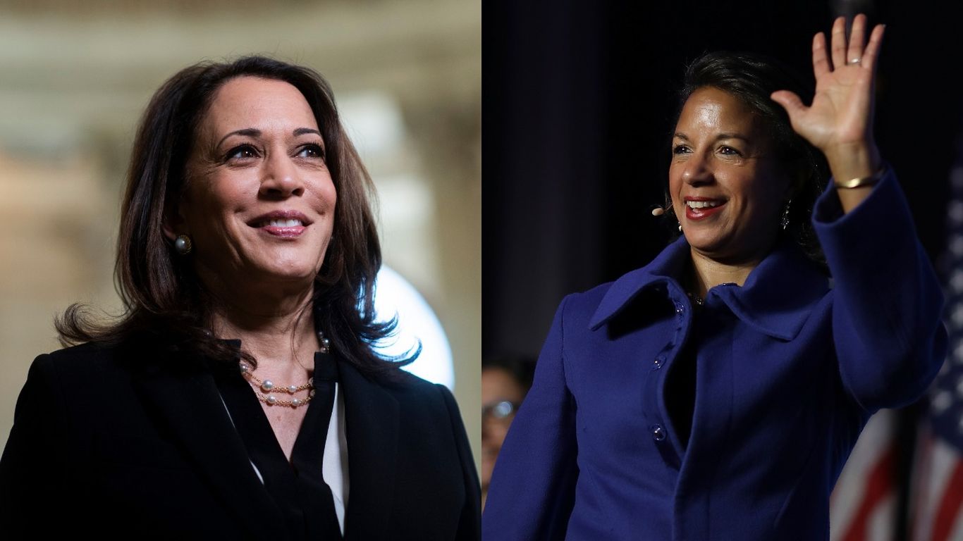 Biden confidants see VP choices narrowing to Kamala Harris and Susan Rice