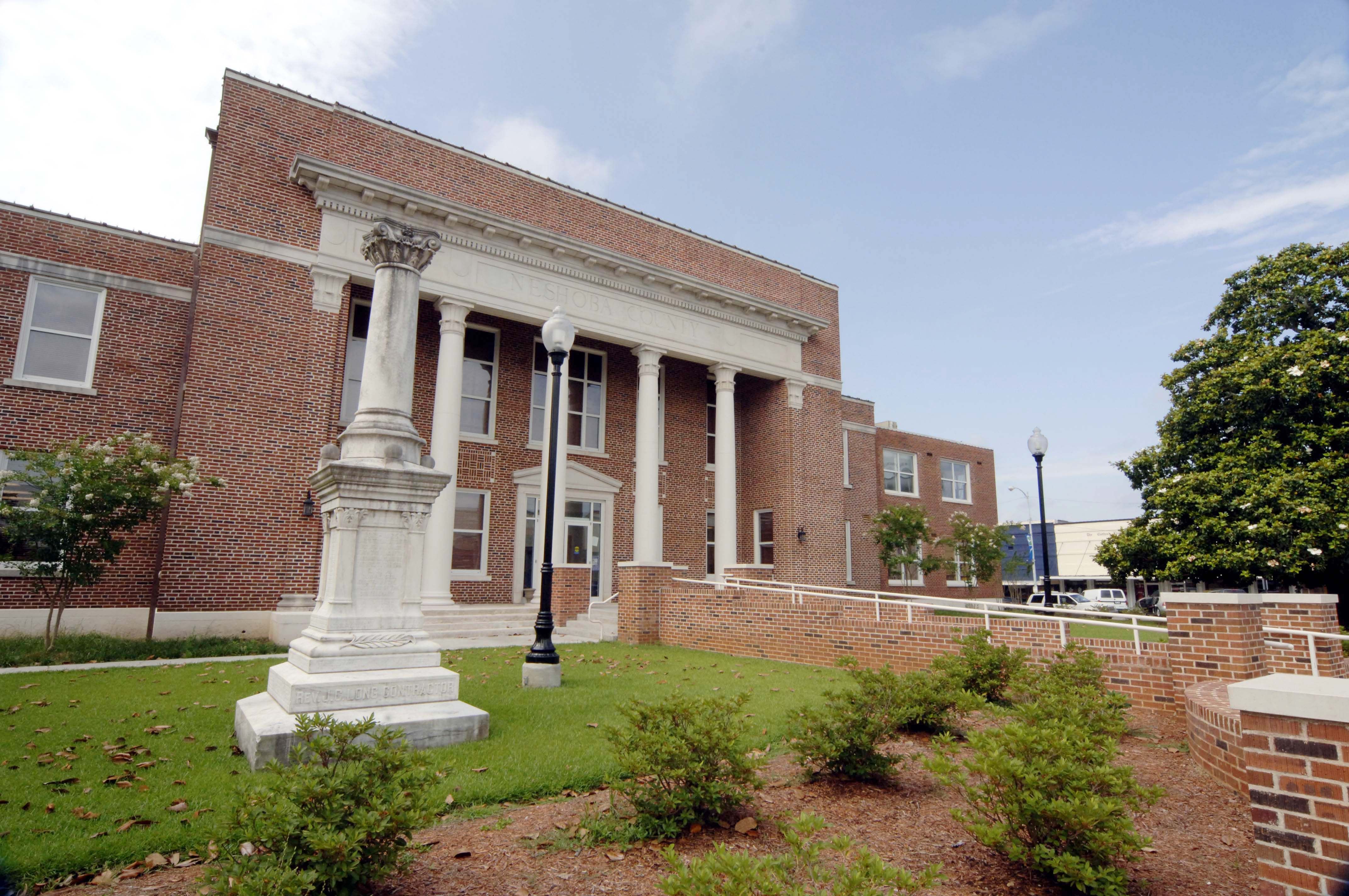 The Neshoba County Courthouse is pictured in Philadelphia, Mississippi.