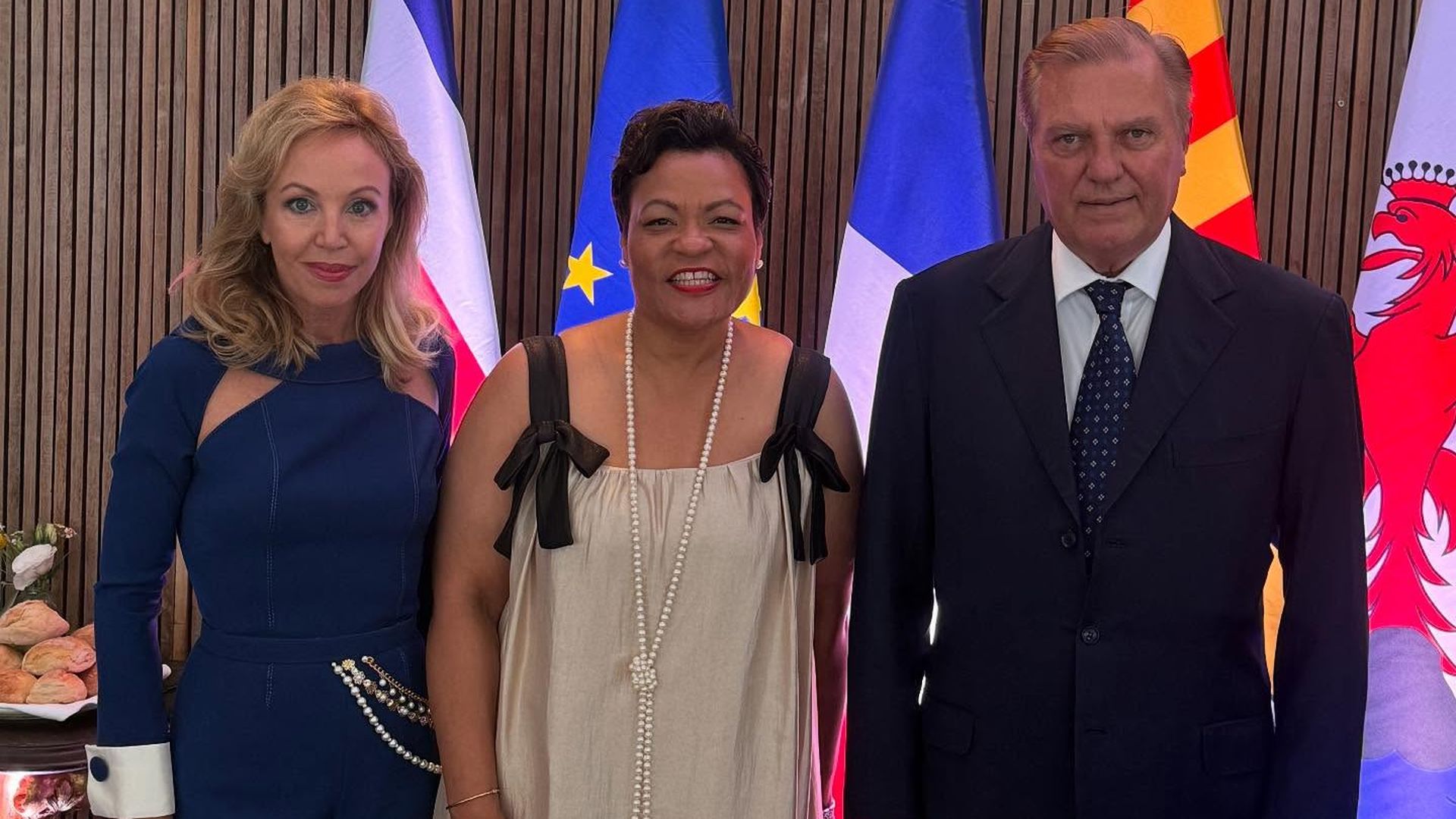 Photo shows Mayor LaToya Cantrell with HRH Prince Charles of Bourbon‑Two Sicilies