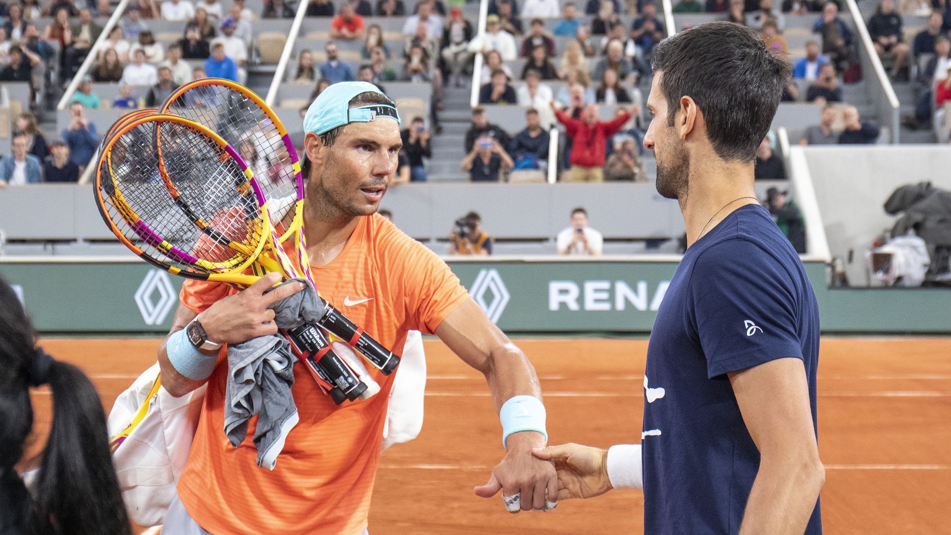 Rafael Nadal and Novak Djokovic