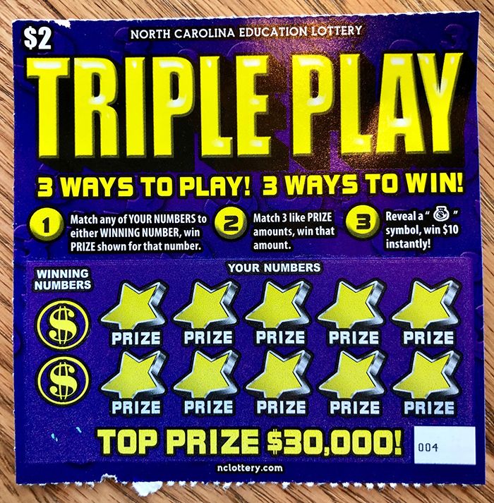 scratch off lottery ticket in charlotte