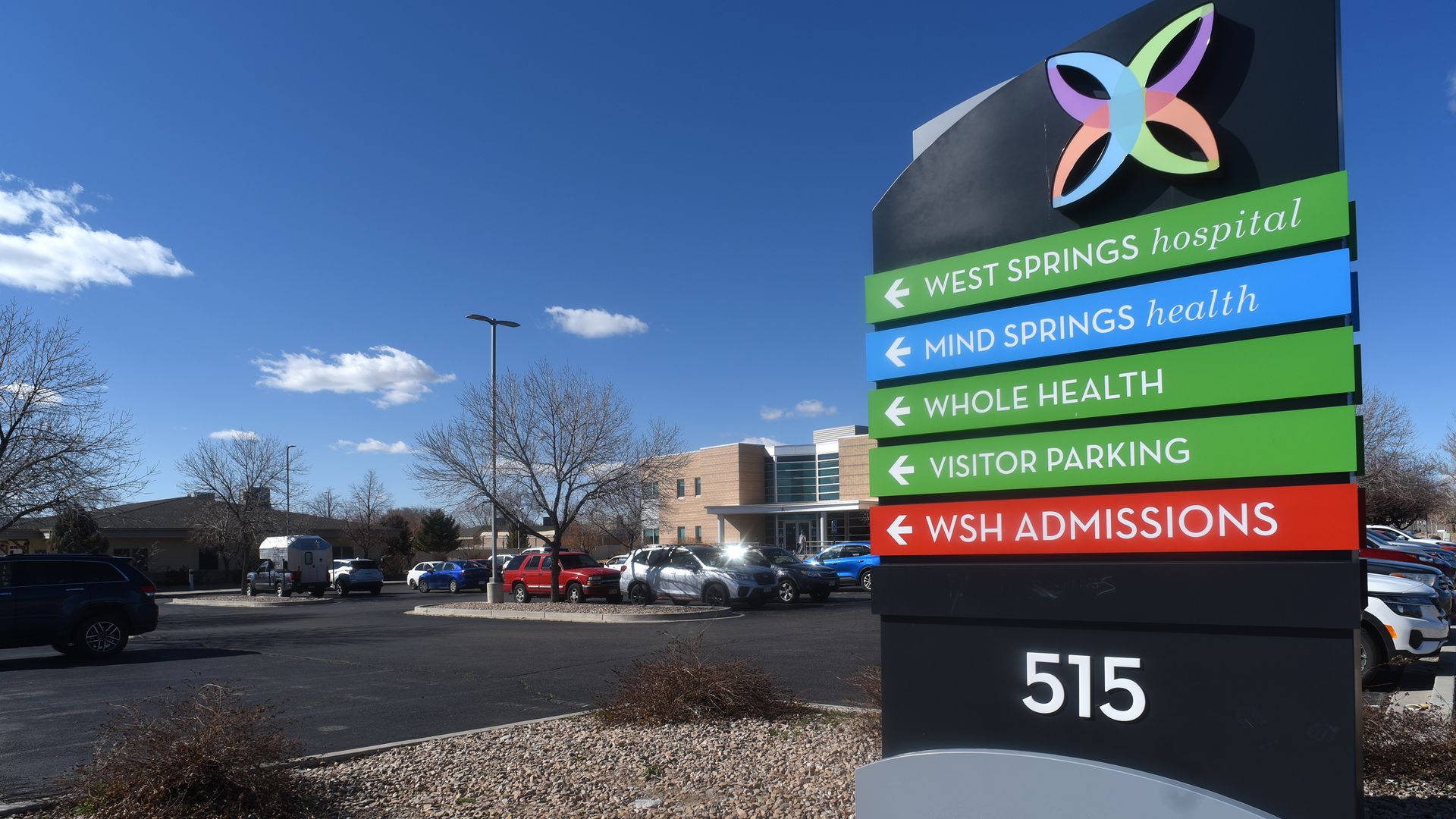 A sign outside Grand Junction-based Mind Springs Health. Photo: Dean Humphrey, COLab