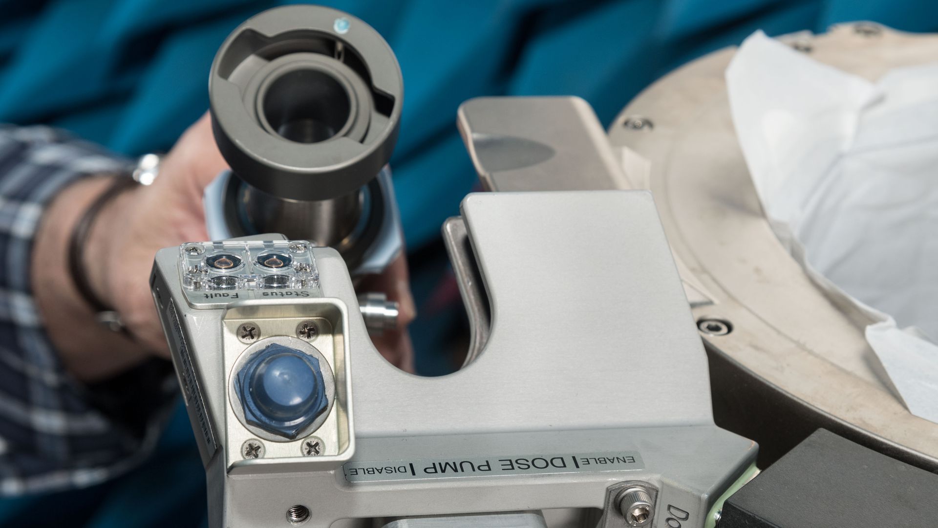 The new space toilet being demonstrated on Earth. Photo: NASA