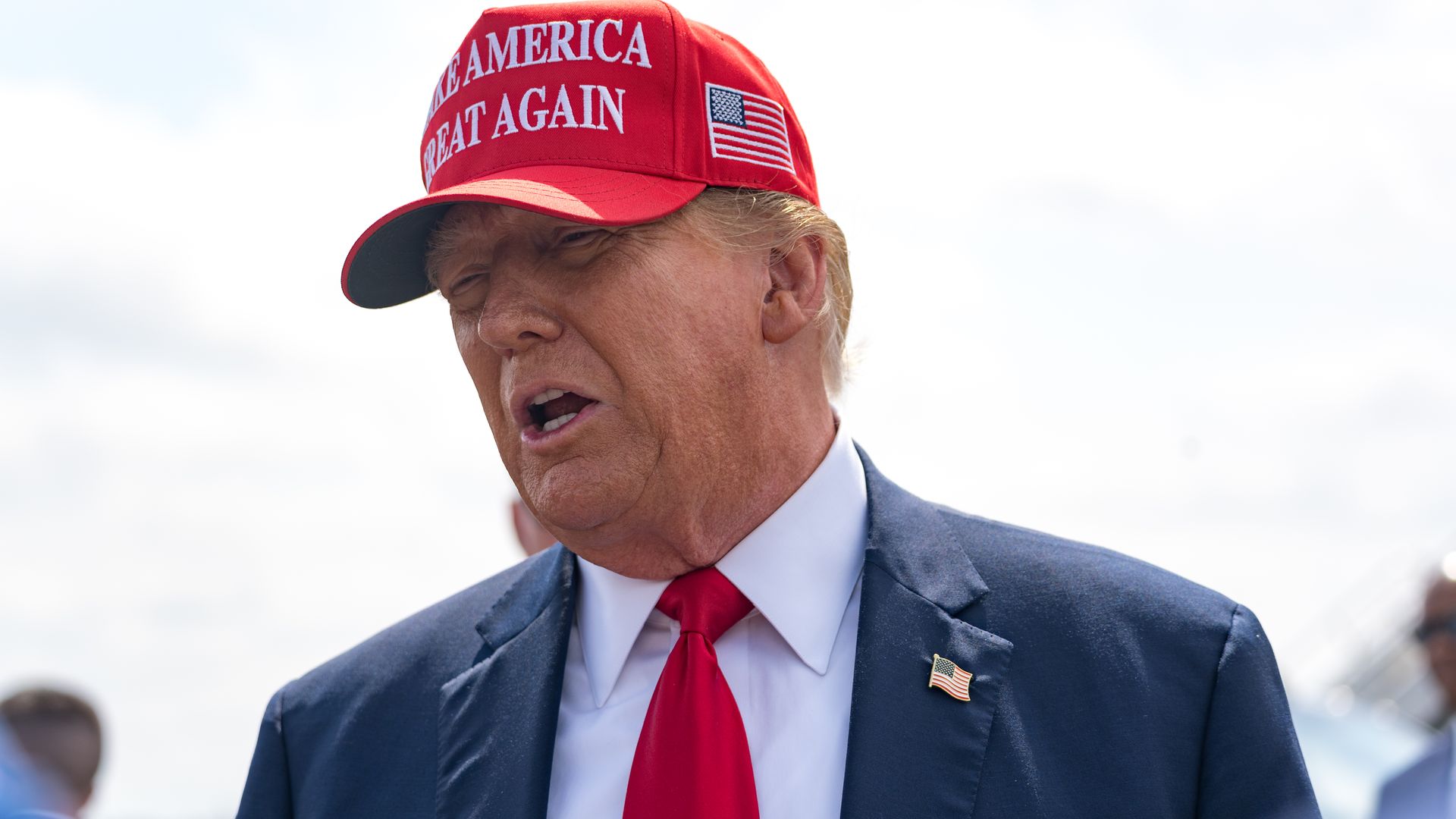 Former President Trump in Atlanta on April 10.