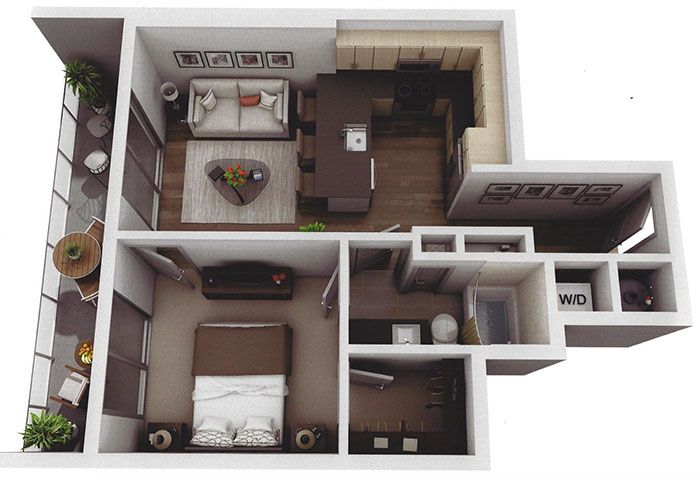 small-one-bedroom-Museum-Tower-apartment-in-charlotte