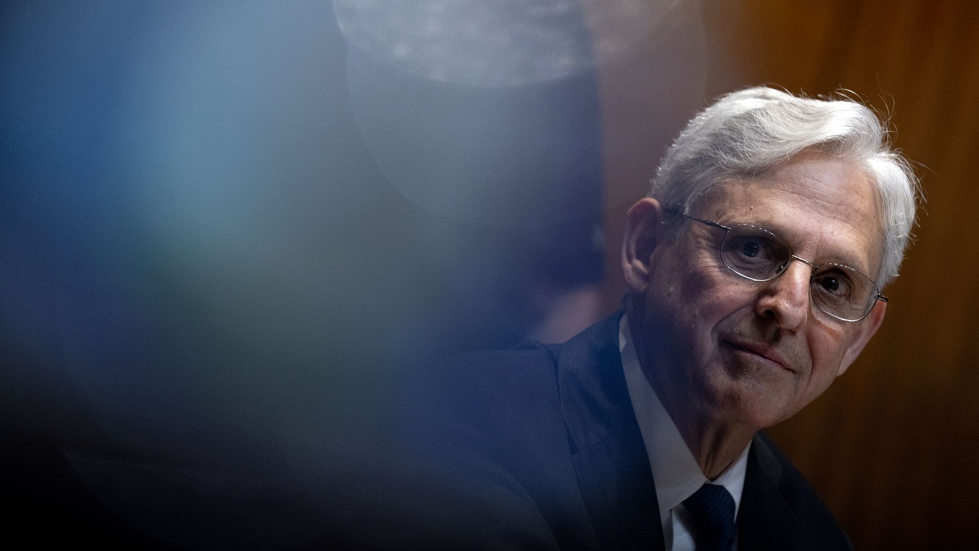 U.S. Attorney General Merrick Garland speaks during a Senate Appropriations Subcommittee on Commerce, Justice, Science, and Related Agencies hearing 