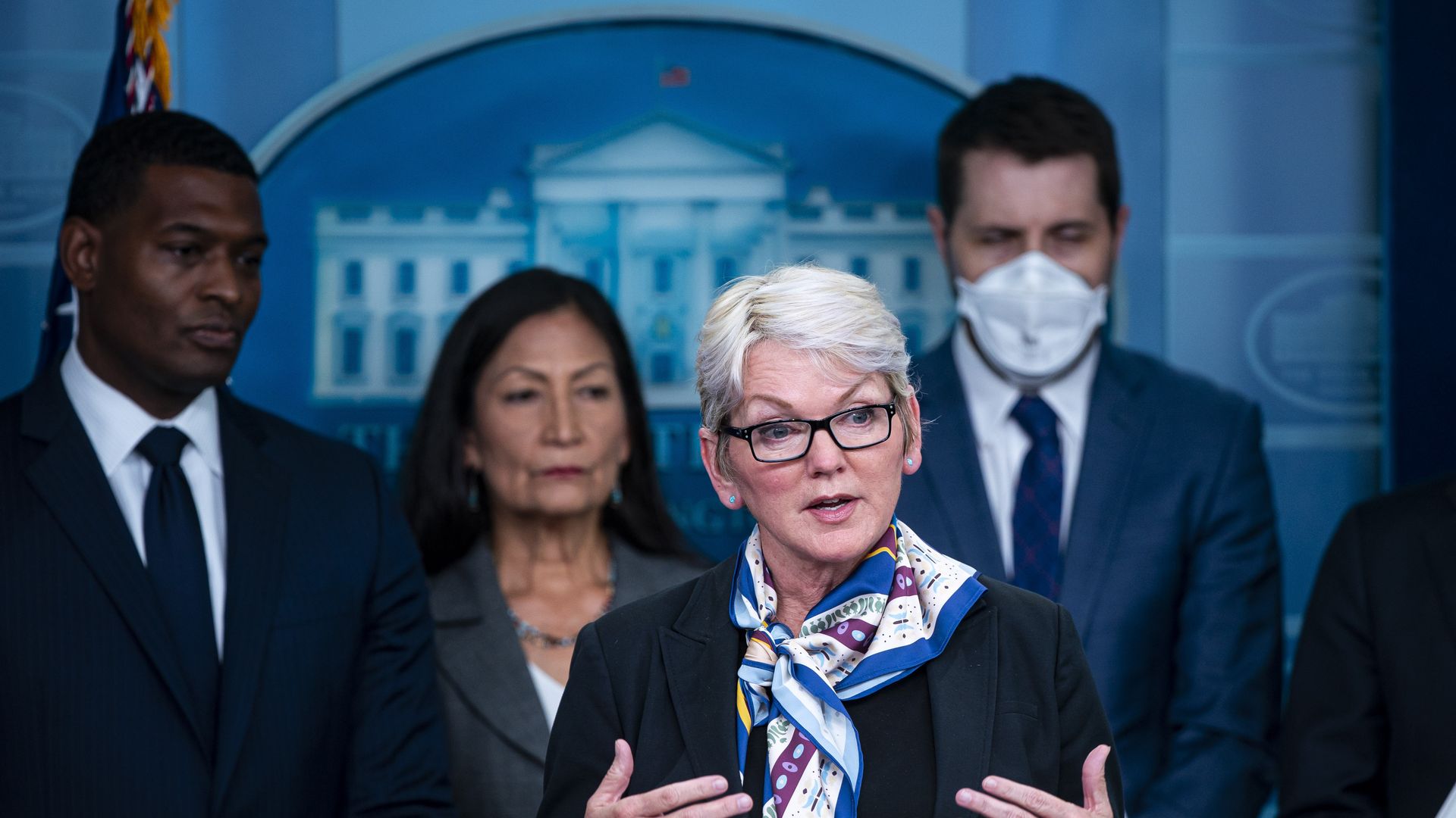 Michael Regan, Deb Haaland and Jennifer Granholm