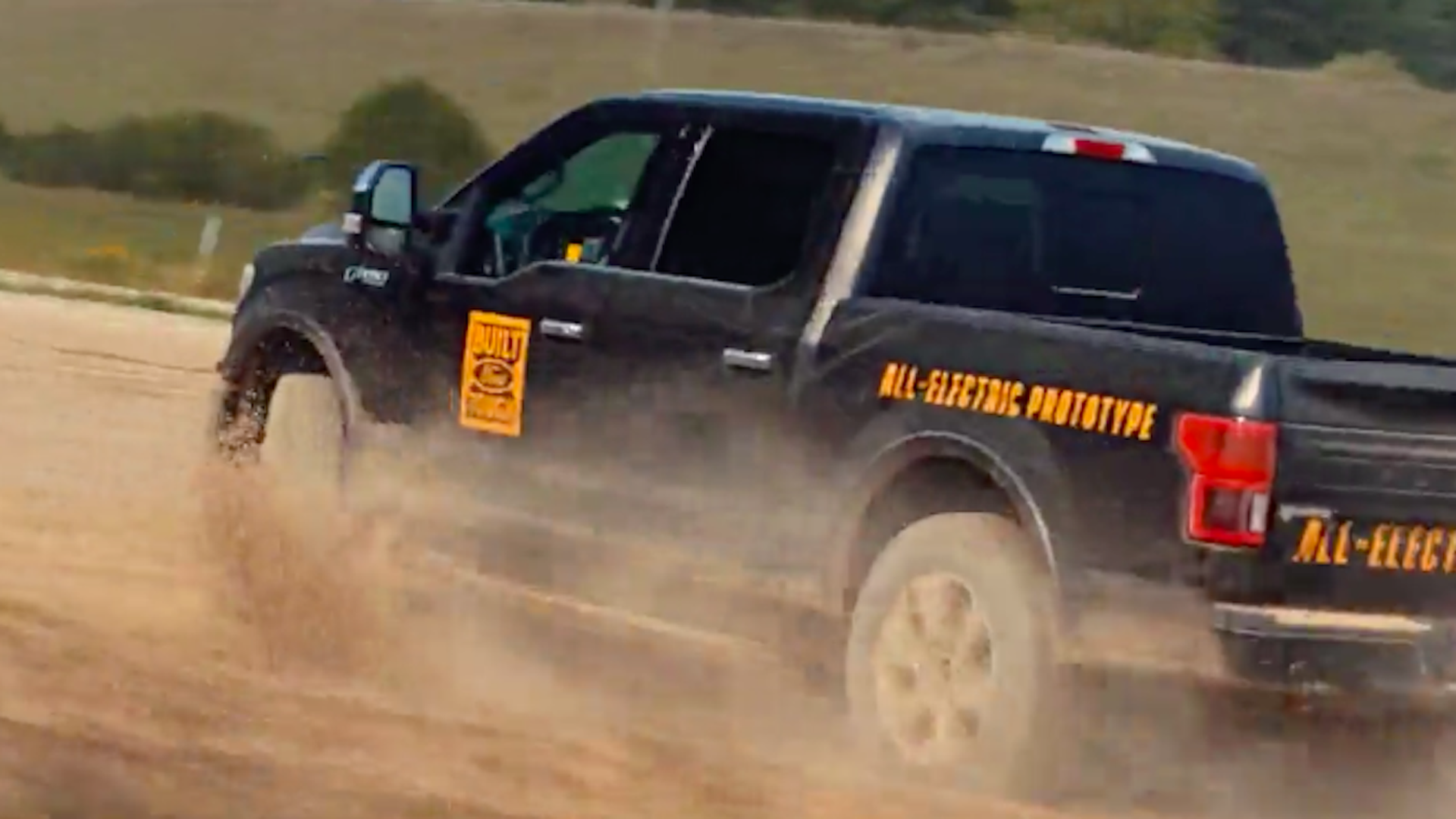 Screenshot of the electric Ford F-150 from a promotional video. Courtesy of Ford