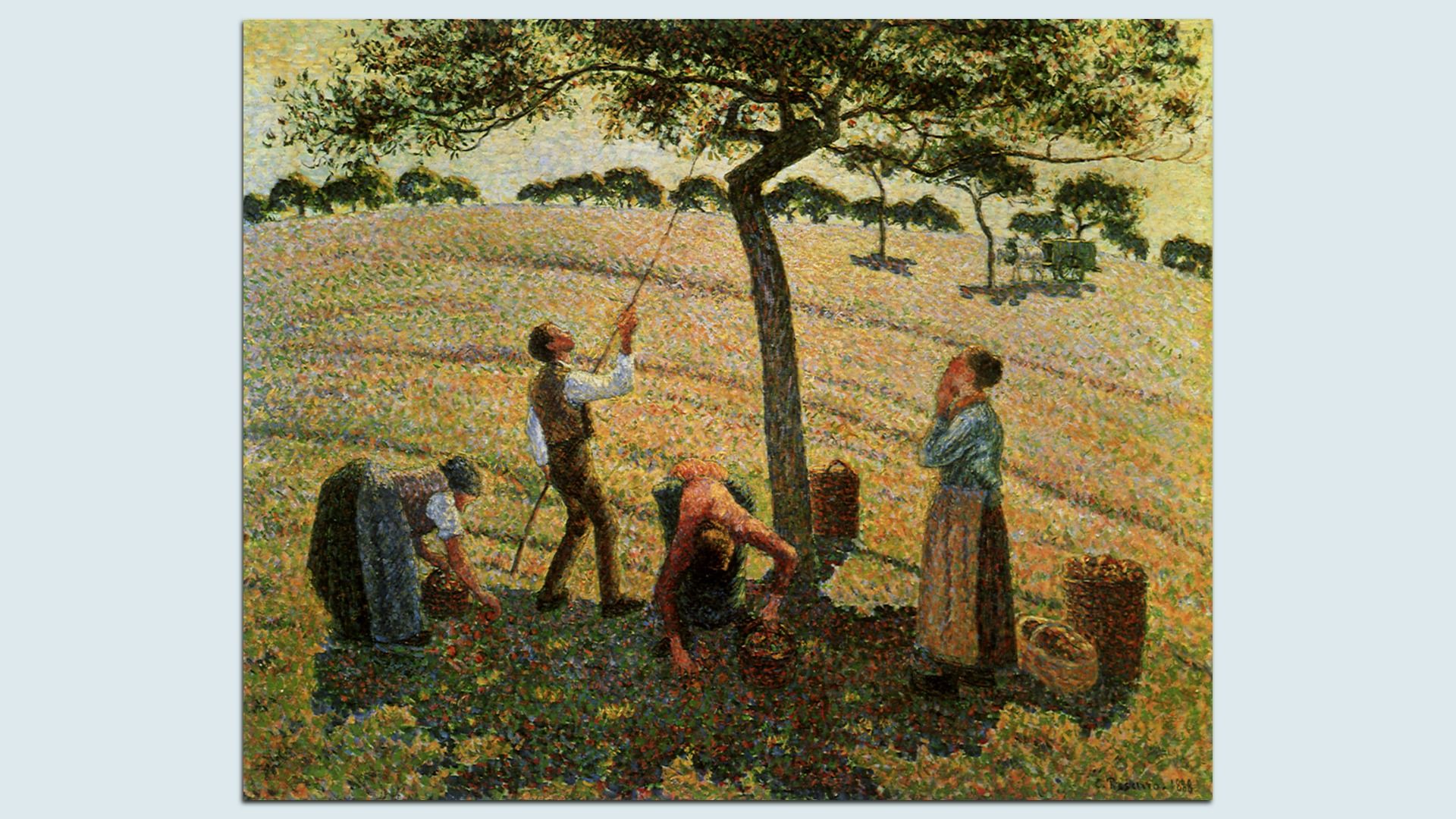 The impressionist painting Apple Picking