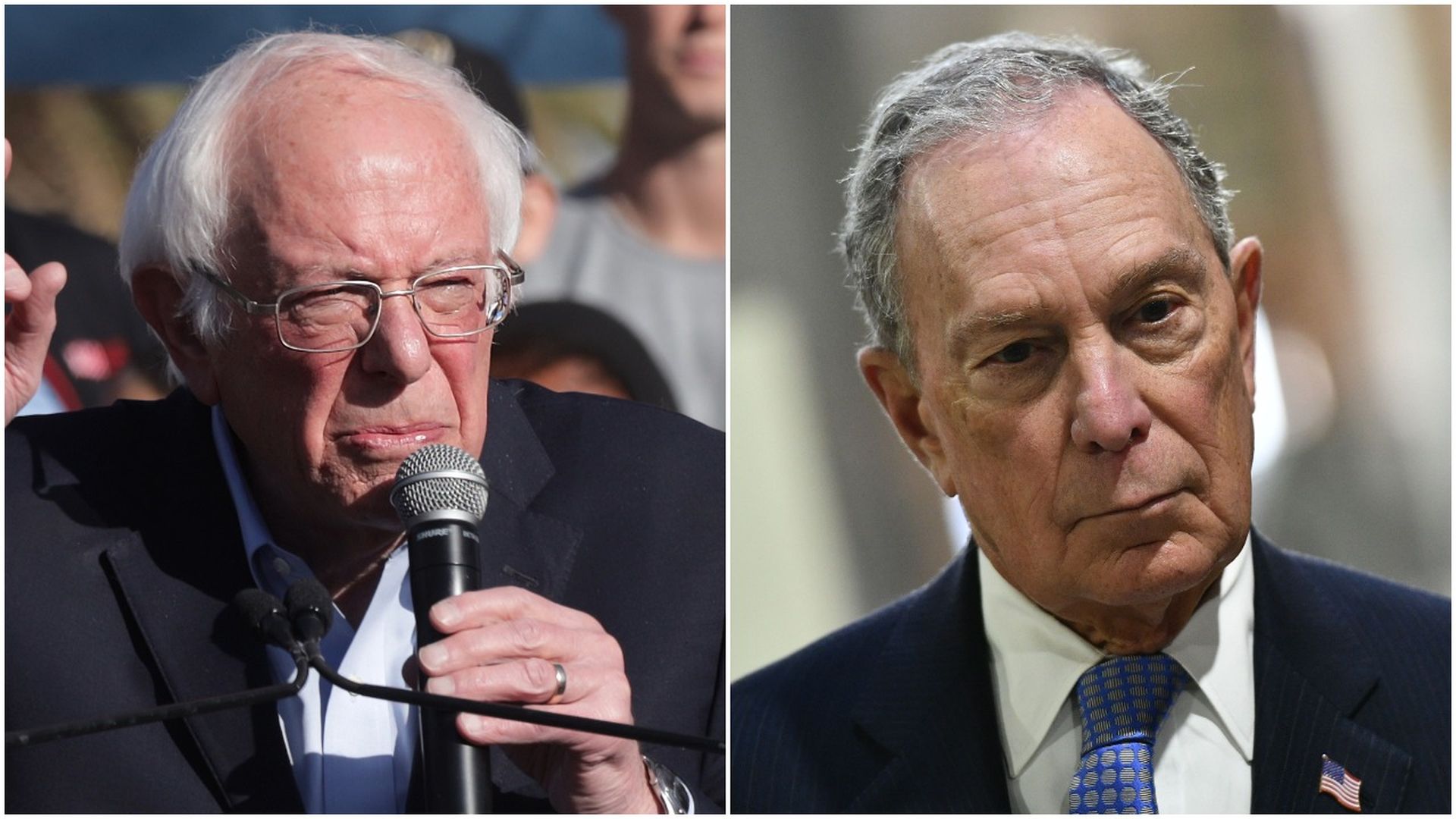 Sen. Bernie Sanders and billionaire Mike Bloomberg