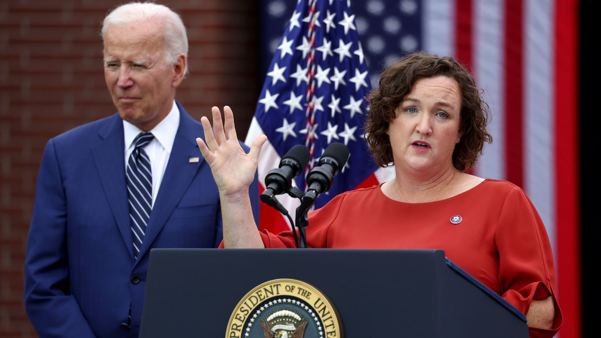 Biden and Katie Porter