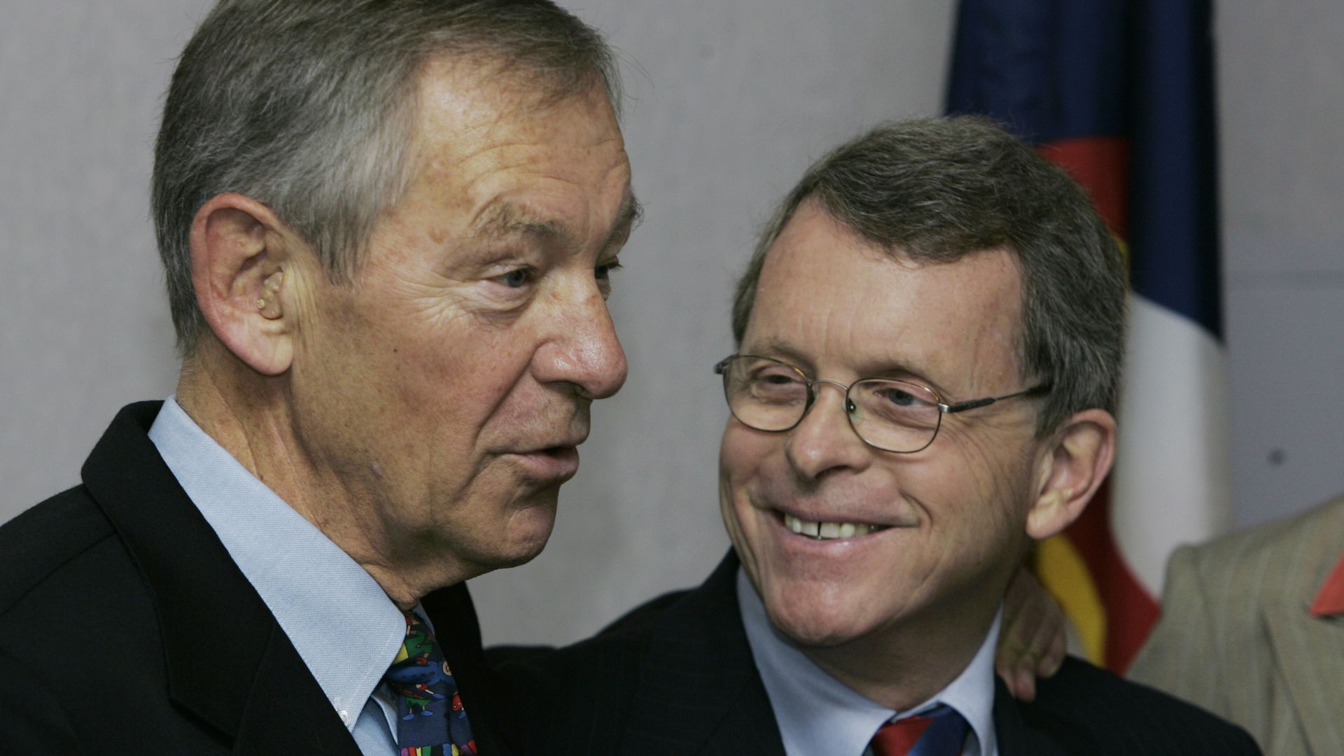 Ohio politicians George Voinovich and Mike DeWine
